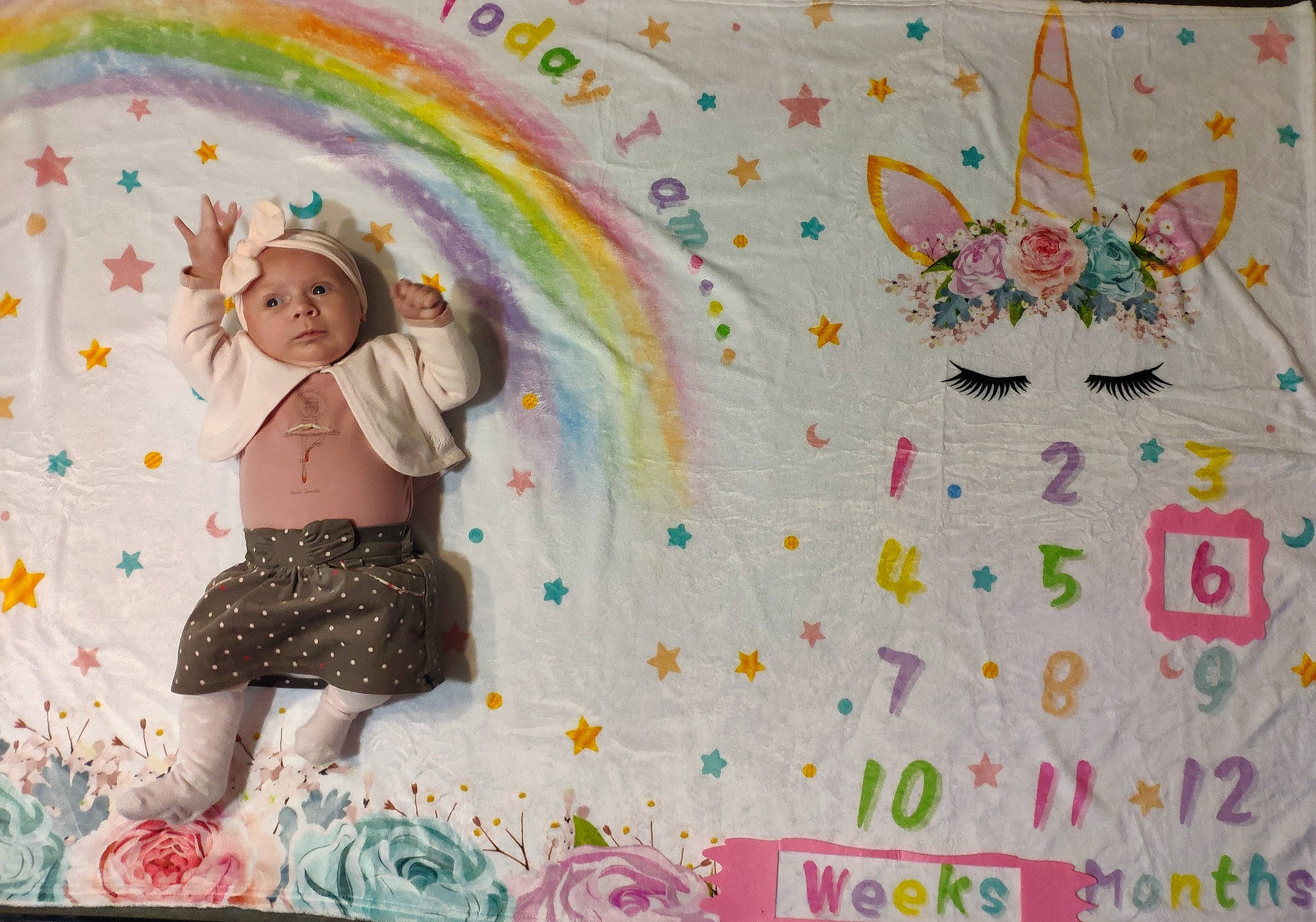 Joelynn a rejoint le concours — aidez-le/la à gagner de superbes lots ! art, child, circle, craft, creative_arts, font, happy, headwear, illustration, linens, party_supply, pattern, people_in_nature, person, pink, product, rainbow, shorts, sweetness, t_shirt