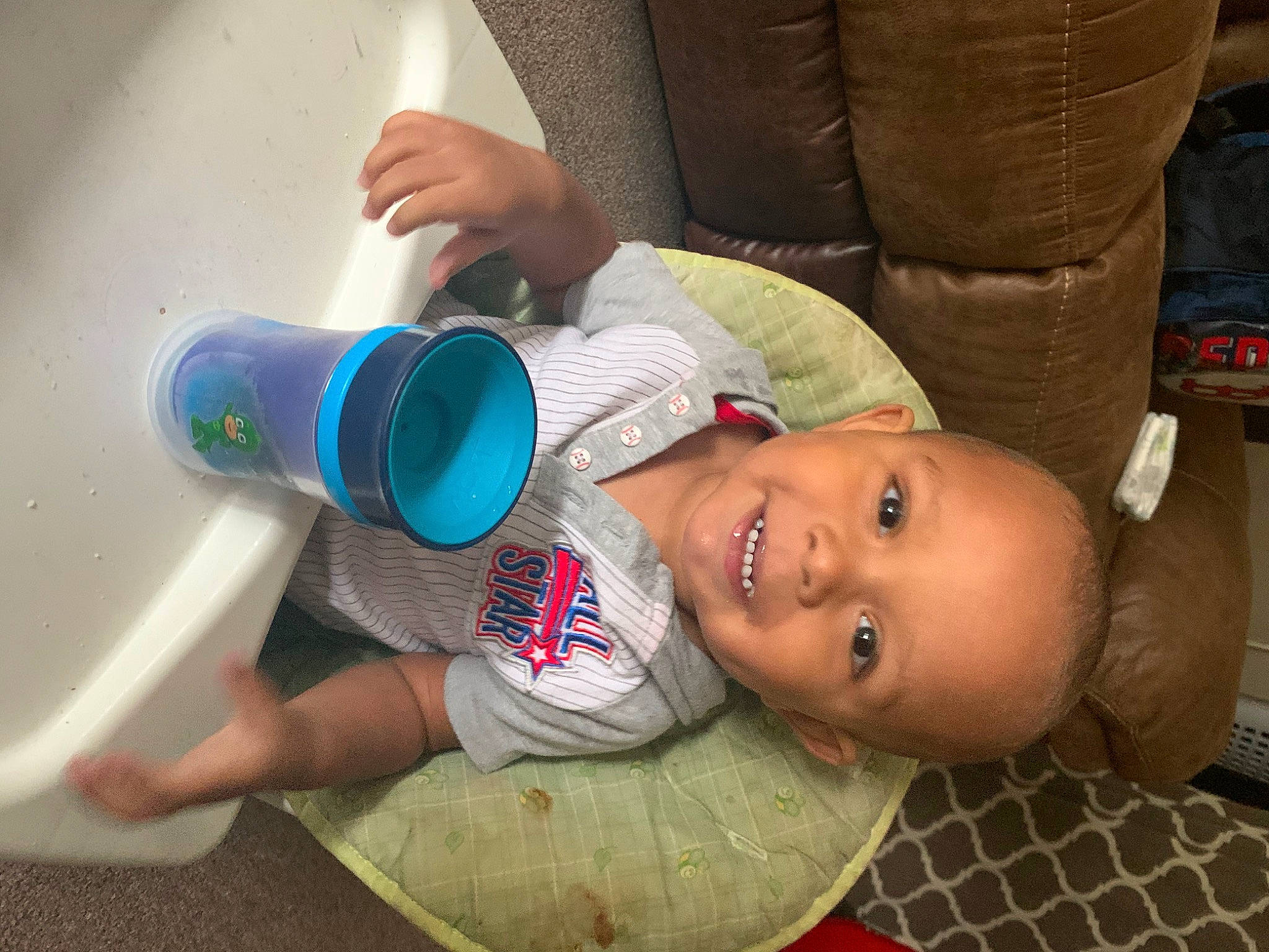 Lonnell Jr joined the competition — help win amazing prizes! baby, child, joy, person, toddler