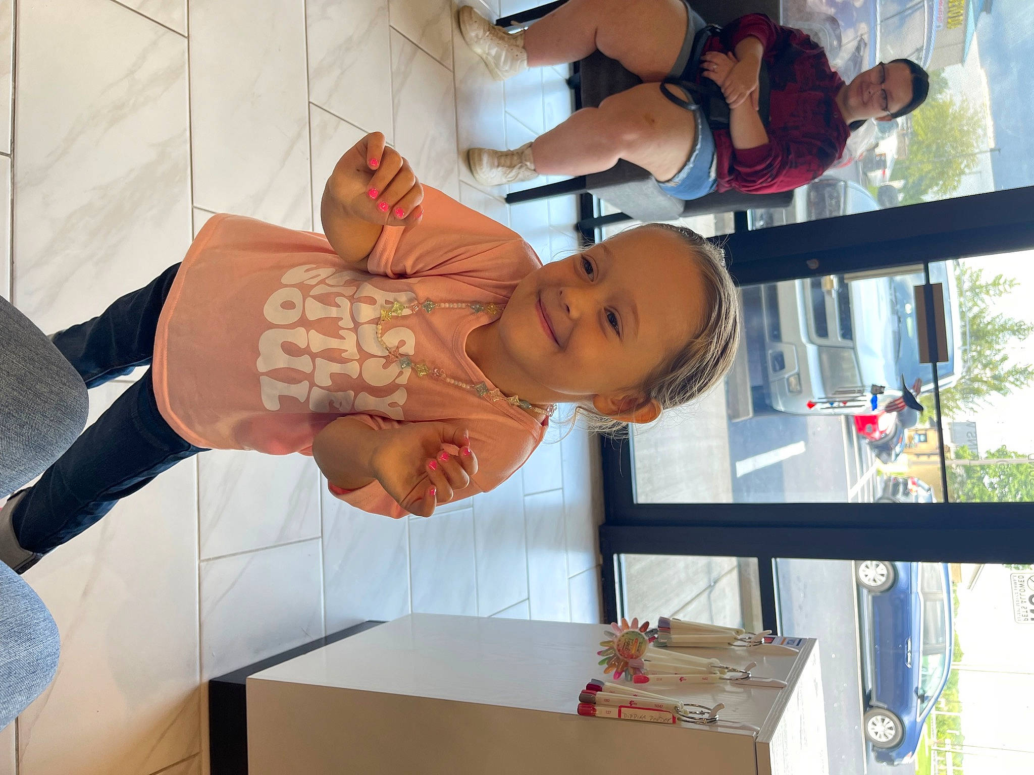 Mary joined the competition — help win amazing prizes! abdomen, baby, building, chest, child, elbow, flesh, fun, human_leg, joy, knee, leisure, person, room, shorts, smile, thigh, toddler, tree, white