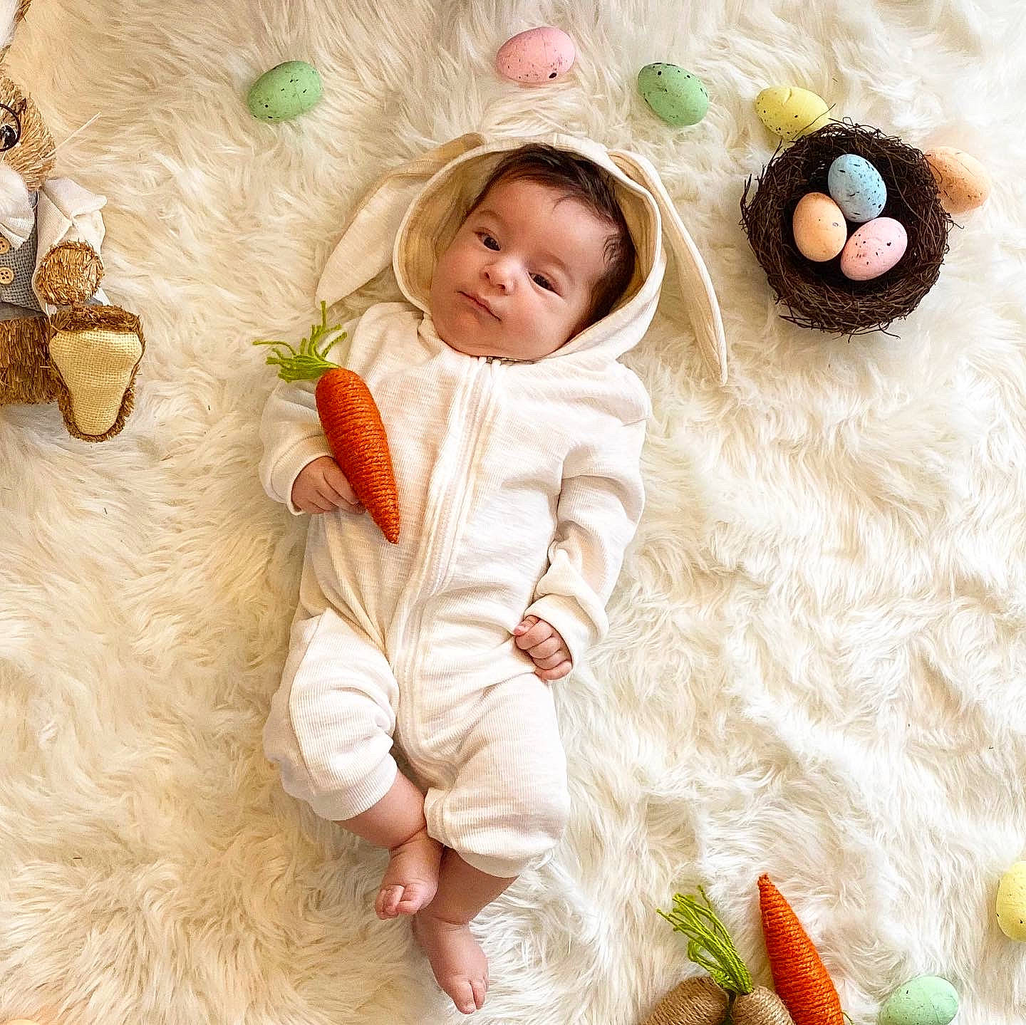 Alessio joined the competition — help win amazing prizes! baby, baby_sleeping, child, fur, happy, person, play, stuffed_toy, textile, toddler, wool