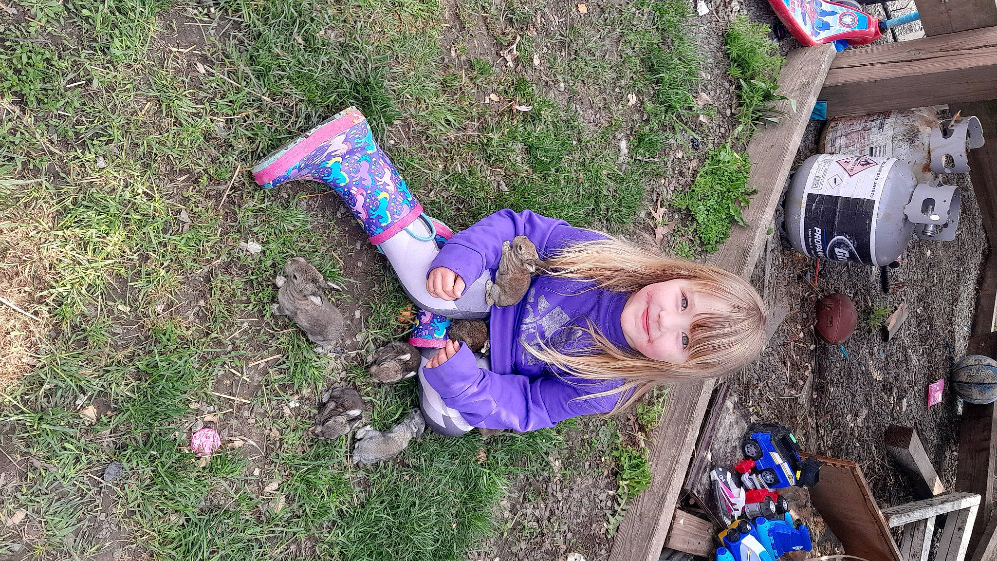 Charlene joined the competition — help win amazing prizes! adventure, blue, child, electric_blue, fun, grass, joy, leisure, magenta, people_in_nature, person, plant, play, purple, recreation, smile, soil, toddler, travel, tree