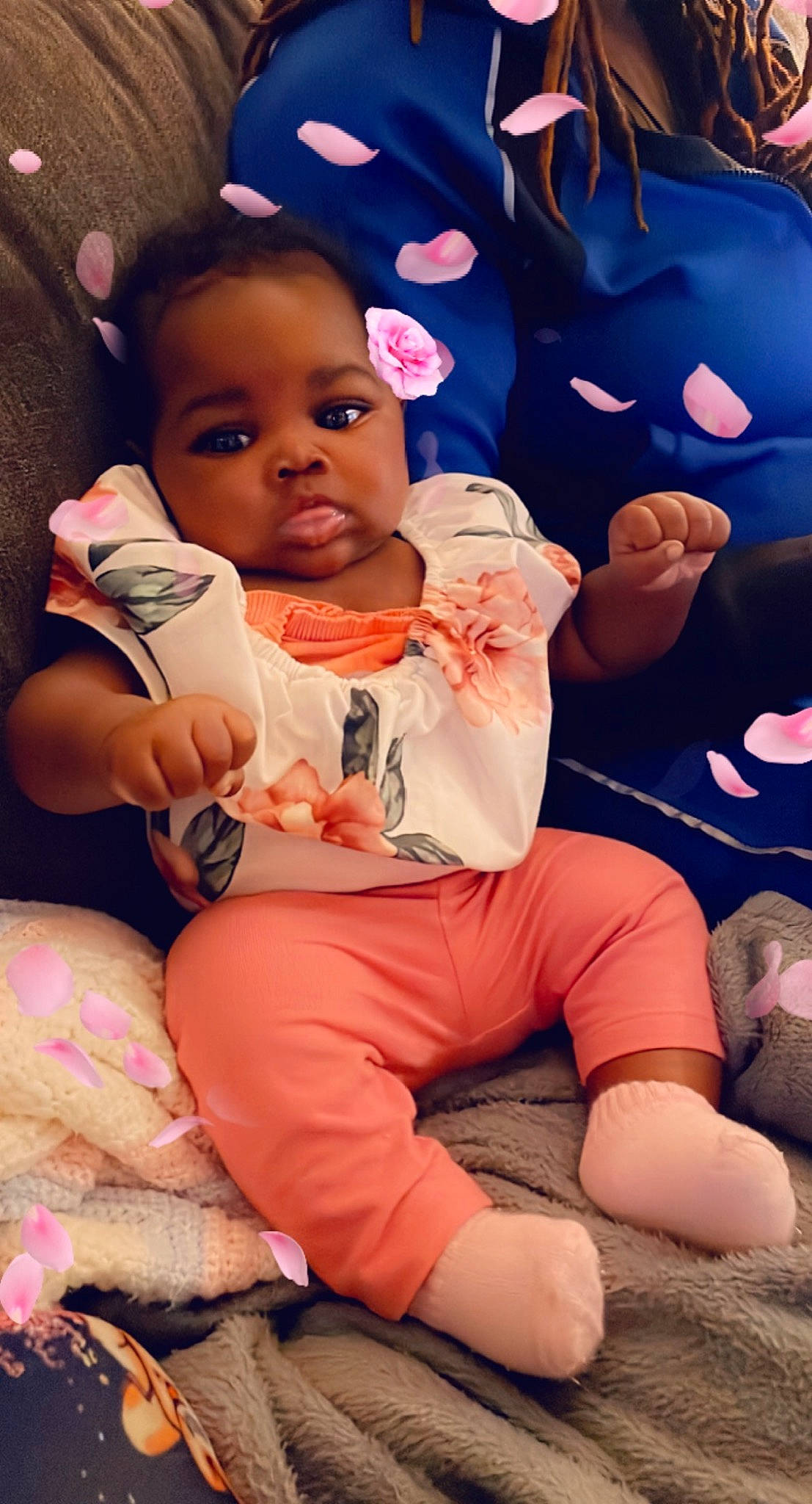 Malaysia is registered to the contest to win money with this photo: baby, baby_toddler_clothing, cheek, child, comfort, event, finger, fun, happy, leg, leisure, mouth, orange, person, pink, purple, skin, sneakers, t_shirt, thigh