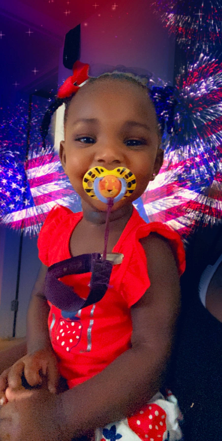 Natasha is registered to the contest to win money with this photo: child, fun, head, party, party_supply, person, smile, toddler