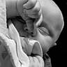 Lucas is registered to the contest to win money with this photo: baby, sleeping, blanket, hand, face, infant, closeup, black_and_white, peaceful, cute, soft, newborn, portrait, resting, child, skin, tiny_fingers, blanket_pattern, cozy, calm