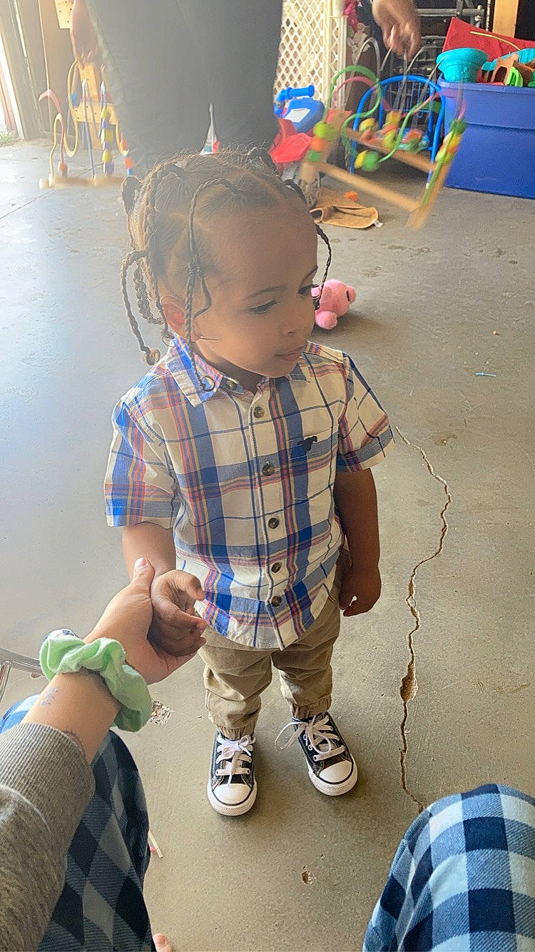 Darren joined the competition — help win amazing prizes! baby_toddler_clothing, blue, child, flooring, fun, happy, joint, leisure, pattern, person, photograph, plaid, shorts, skin, sleeve, snapshot, sock, tartan, toddler, white