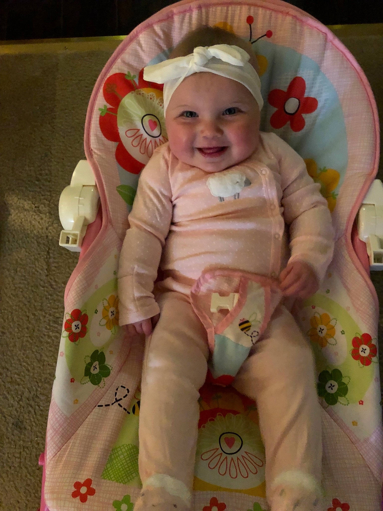 Maci joined the competition — help win amazing prizes! baby_products, child, costume, girl, headwear, infant, iris, joy, person, pink, play, product, skin, smile, textile, toddler, toy