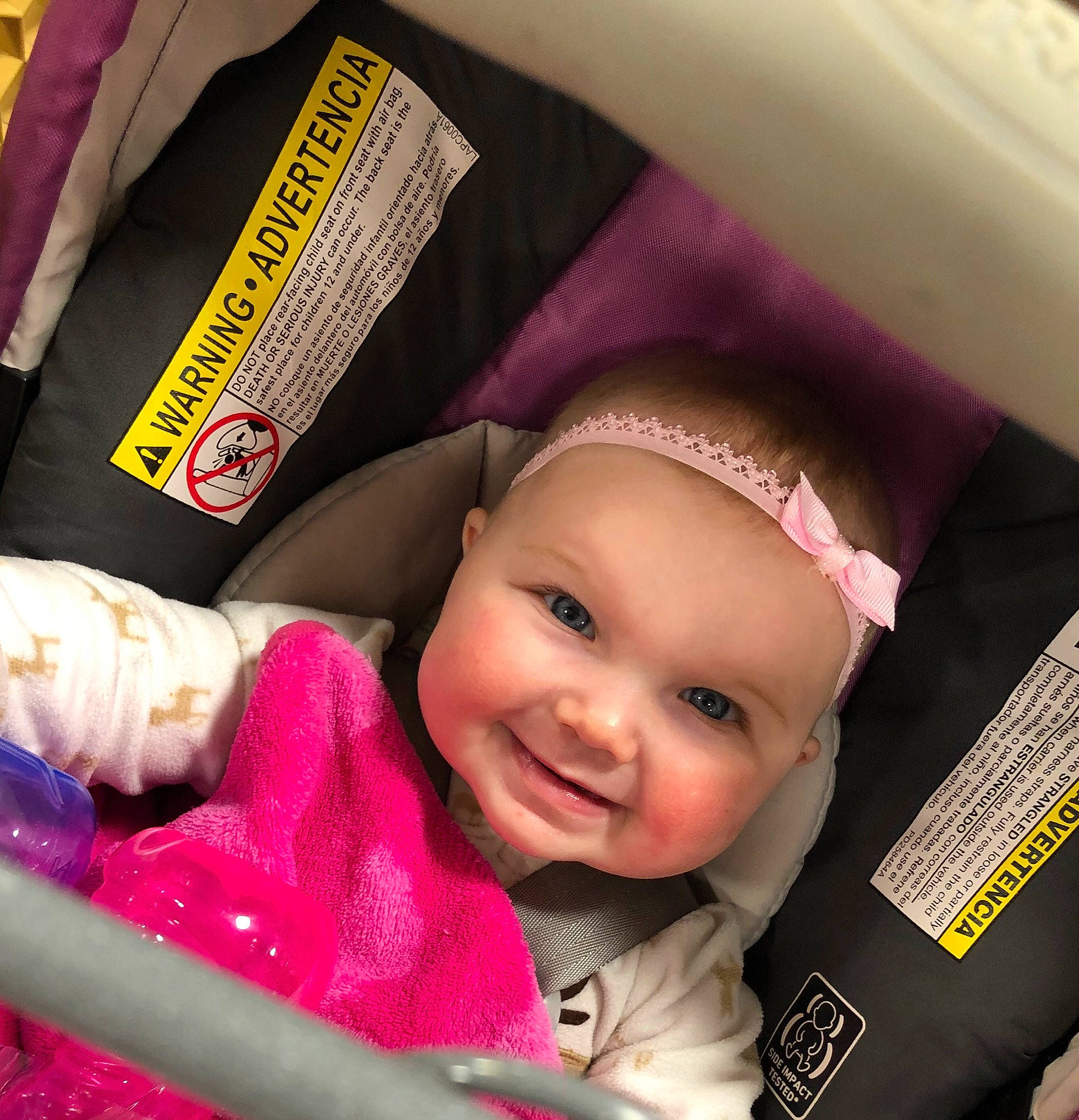 Maci joined the competition — help win amazing prizes! baby_products, child, day, ear, girl, infant, joy, person, pink, product, skin, smile, toddler