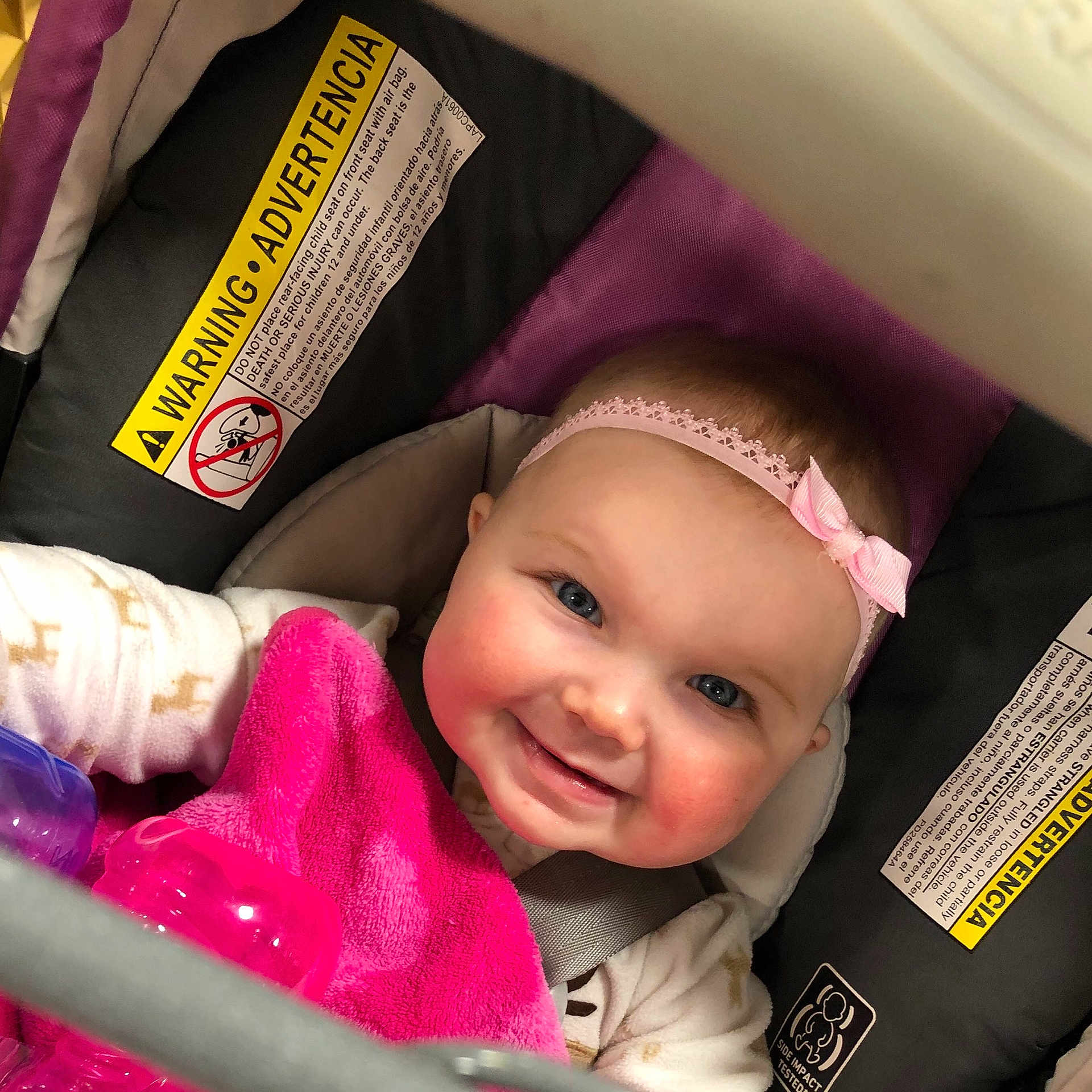 Maci joined the competition — help win amazing prizes! baby_products, child, day, ear, girl, infant, joy, person, pink, product, skin, smile, toddler