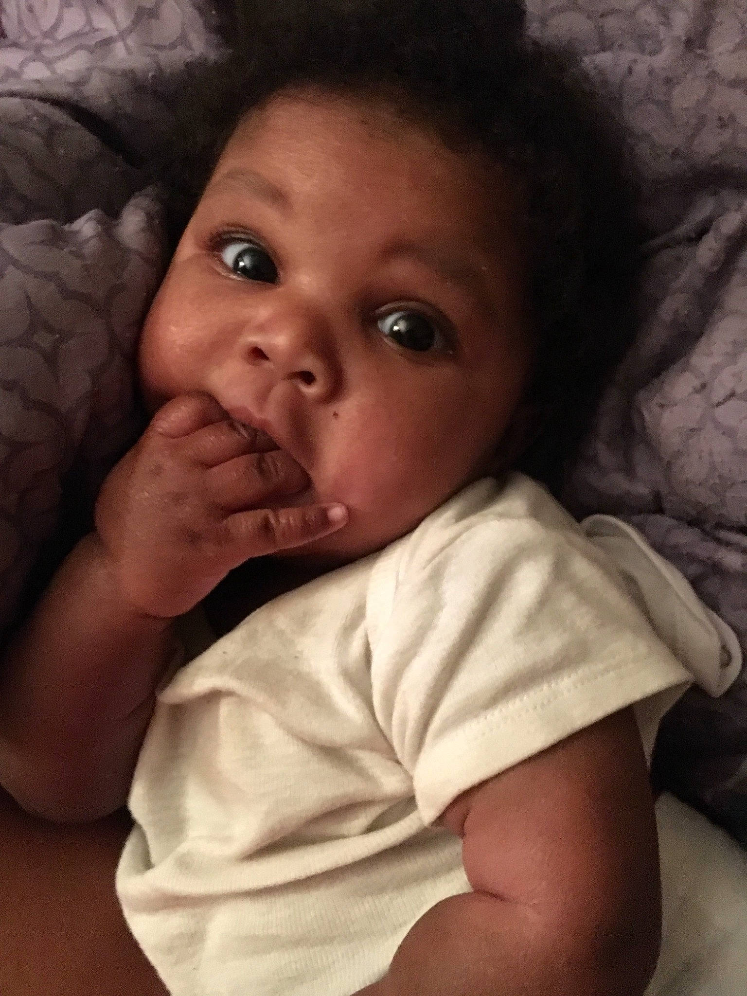 Sydnee is registered to the contest to win money with this photo: cheek, child, chin, eye, eyebrow, face, finger, forehead, girl, infant, lip, mouth, nose, person, skin, smile, toddler