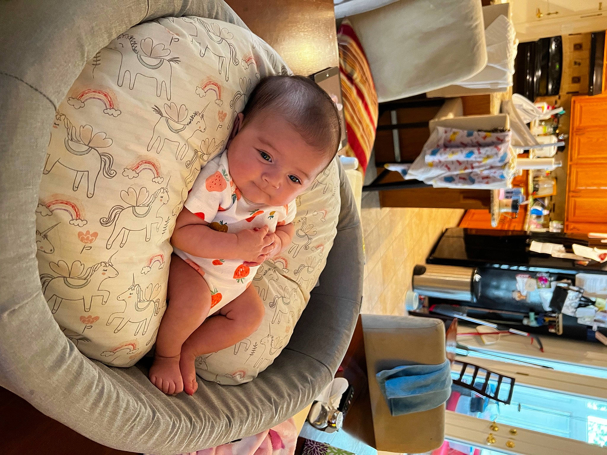 Wrenleigh is registered to the contest to win money with this photo: baby, baby_products, baby_safety, baby_toddler_clothing, box, child, comfort, drawer, flooring, hardwood, infant_bed, lap, machine, office_supplies, person, room, shelf, sitting, skin, toddler