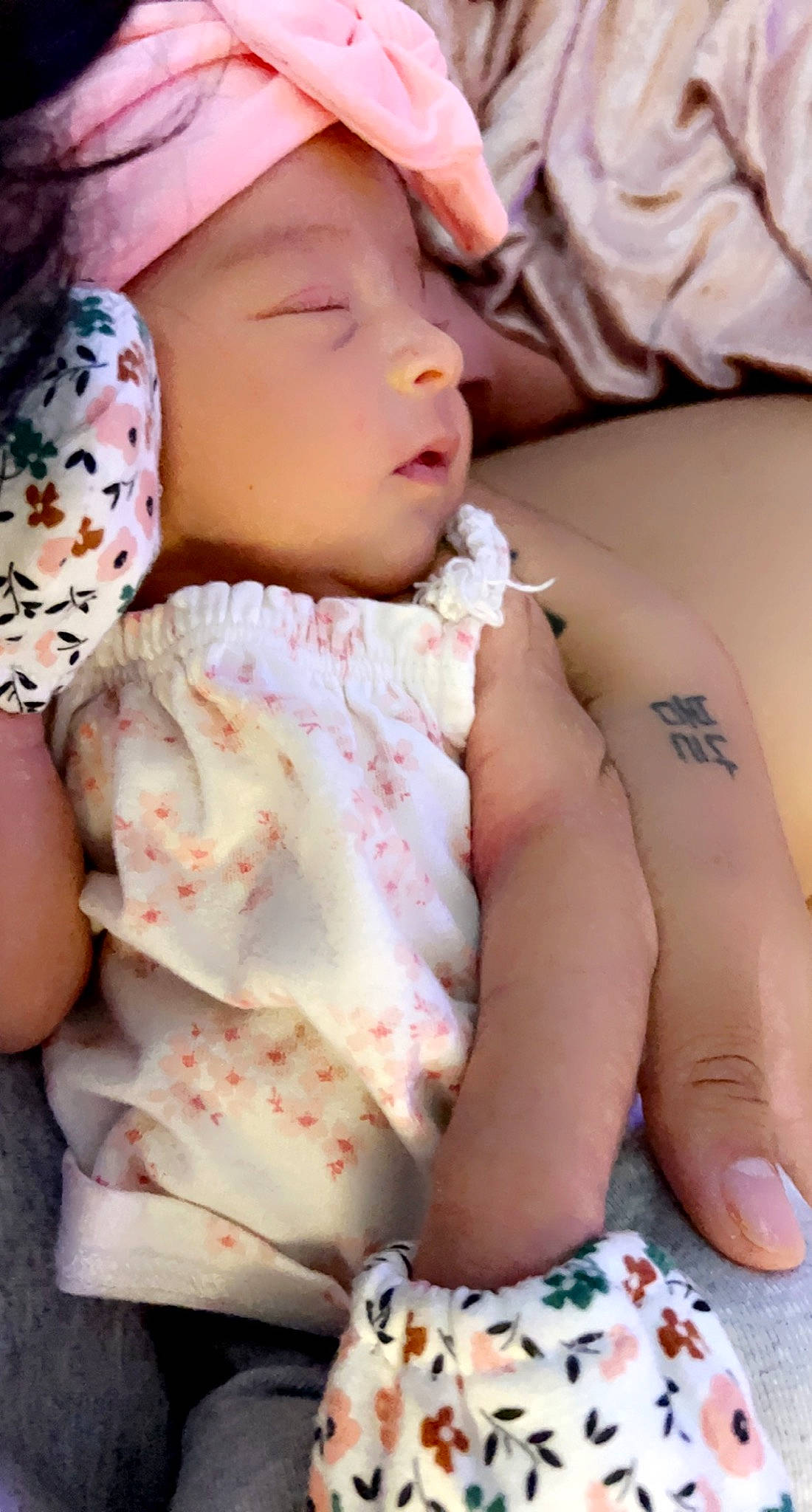 Wrenleigh is registered to the contest to win money with this photo: abdomen, baby, baby_toddler_clothing, cheek, child, comfort, dress, eyelash, finger, headwear, human_leg, joint, lip, mouth, muscle, neck, pattern, person, pink, skin