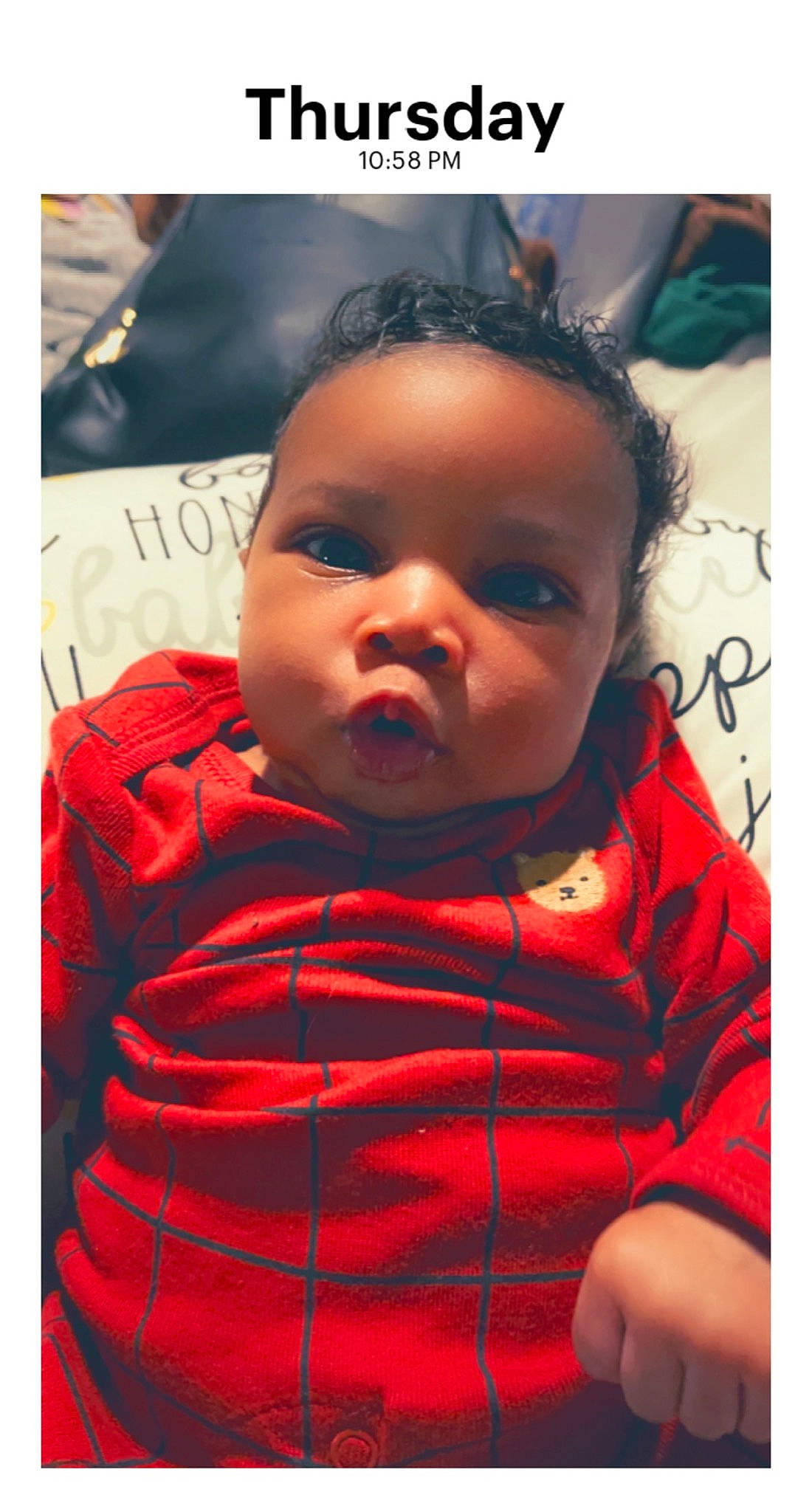 Zayne joined the competition — help win amazing prizes! baby, baby_toddler_clothing, cheek, clothing, comfort, eyebrow, eyelash, facial_expression, flash_photography, forehead, happy, iris, jaw, lip, mouth, nose, person, red, skin, sleeve