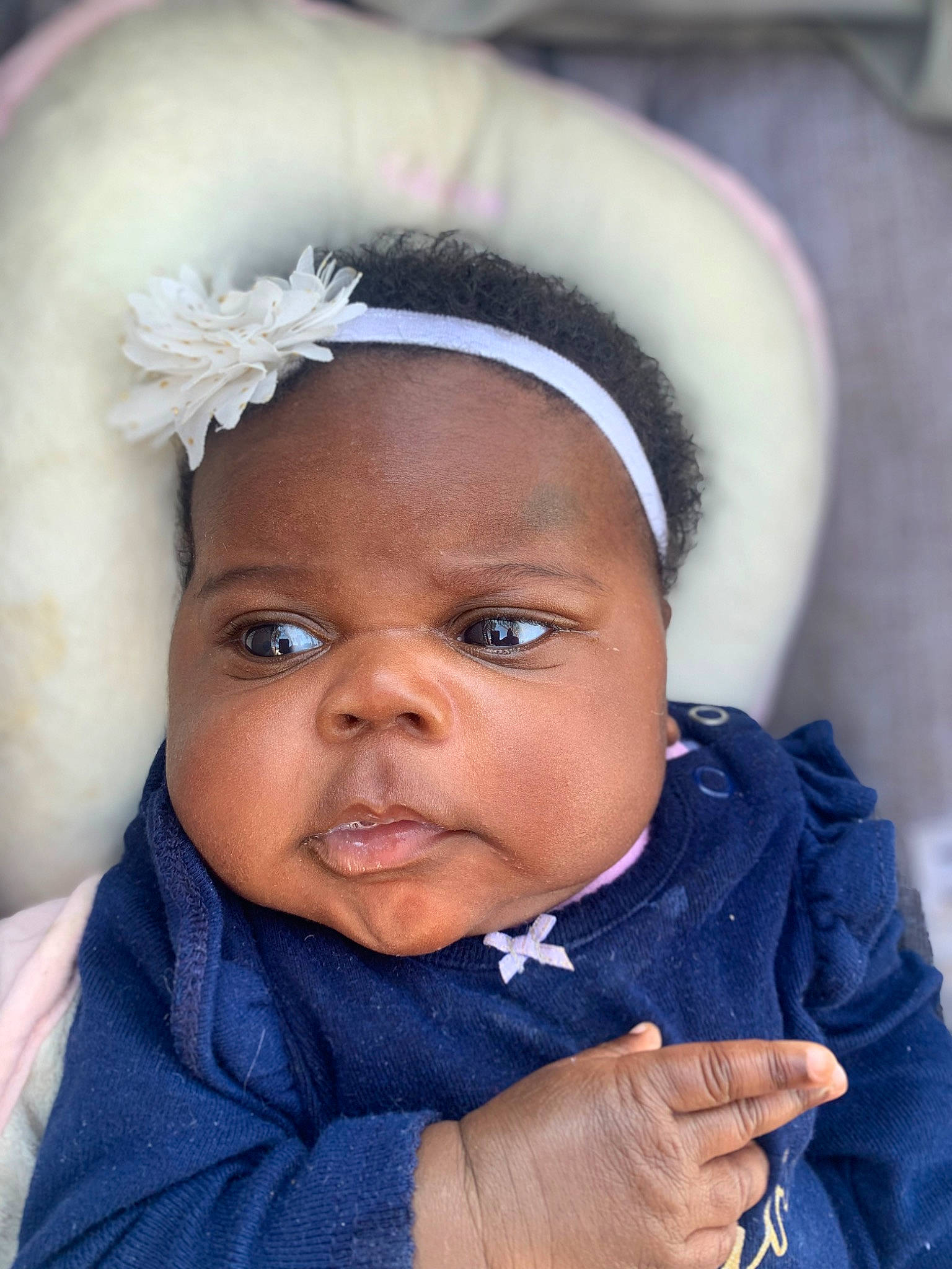 Kayla joined the competition — help win amazing prizes! baby, cheek, child, clothing, electric_blue, eye, eyebrow, fashion_accessory, flash_photography, fun, gesture, happy, human_body, iris, lip, mouth, nose, person, skin, textile