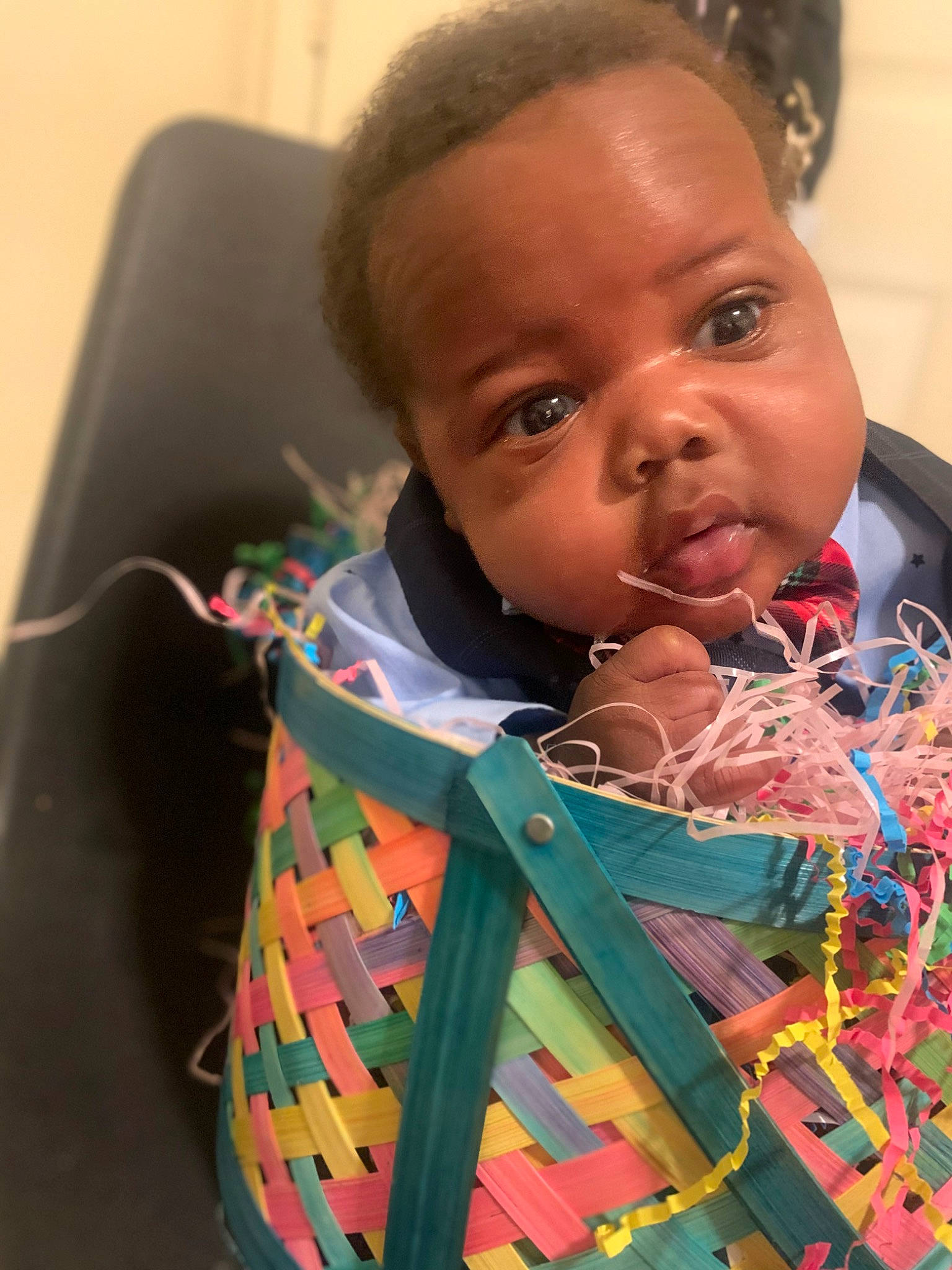 Dantae joined the competition — help win amazing prizes! baby, baby_products, baby_toddler_clothing, cheek, child, eyelash, fashion_accessory, fun, happy, head, iris, lip, neck, nose, pattern, person, sleeve, smile, t_shirt, toddler