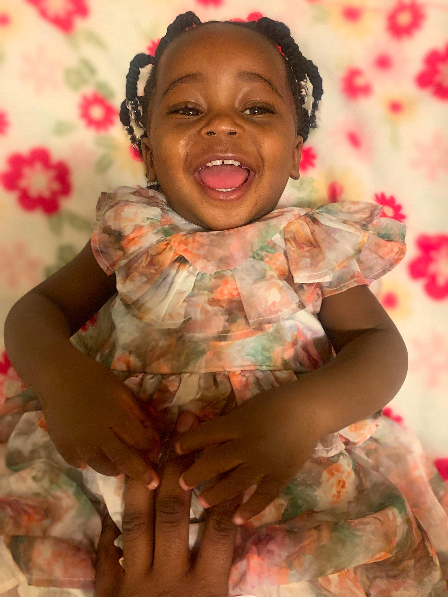 Eleyna is registered to the contest to win money with this photo: black_hair, cheek, chin, dress, face, forehead, fun, gesture, hair, hairstyle, happy, head, iris, lip, mouth, person, pink, skin, sleeve, smile