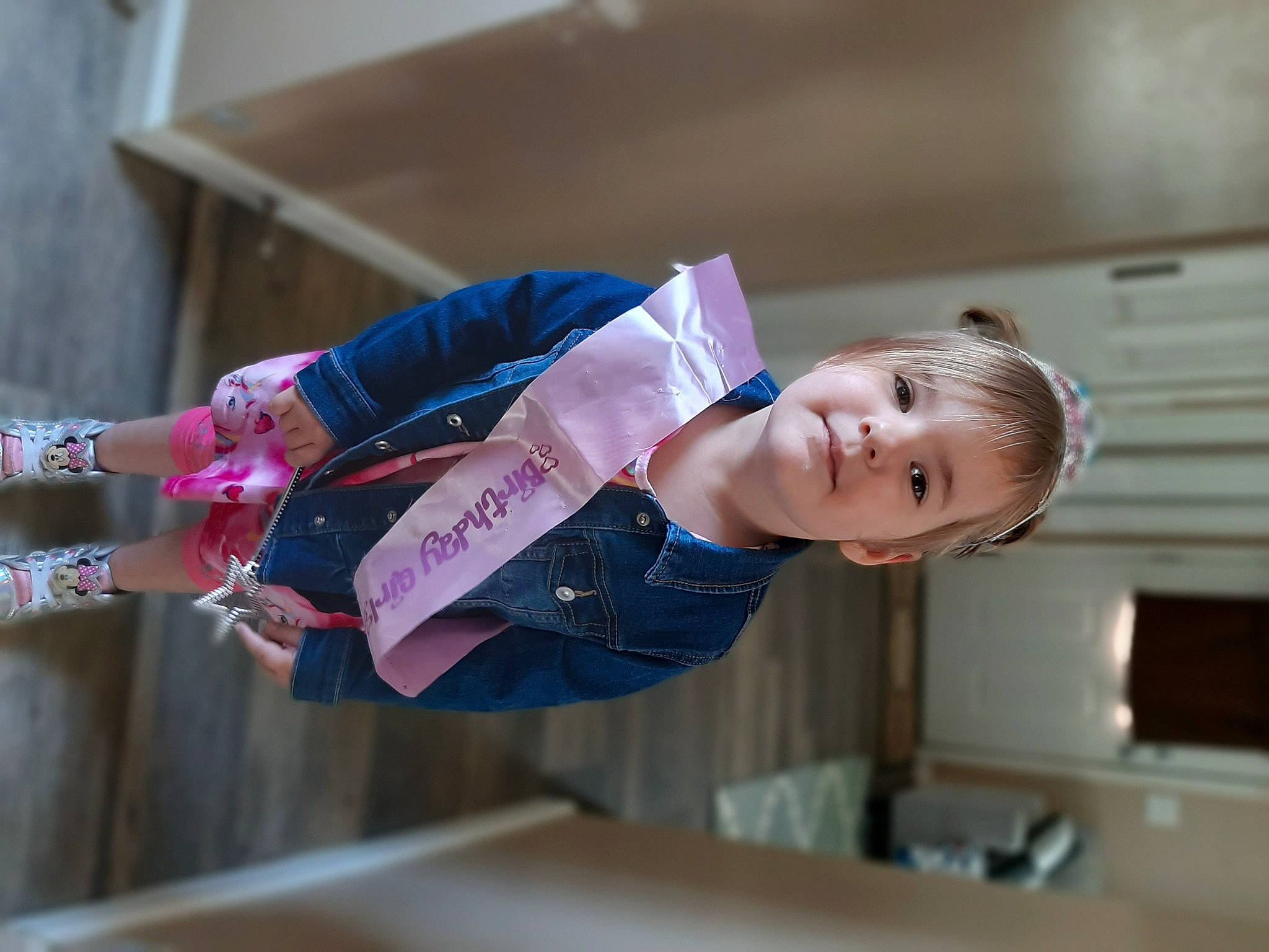 Emma joined the competition — help win amazing prizes! baby, baby_toddler_clothing, child, electric_blue, fun, happy, leisure, magenta, person, portrait_photography, recreation, sleeve, smile, street_fashion, tie, toddler, wood
