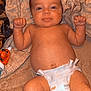 Taylyn joined the competition — help win amazing prizes! baby, diaper, smile, fist, blanket, toy, indoor, cute, child, skin, infant, lying_down, happy, person, young, chubby, face, head, expression, cozy