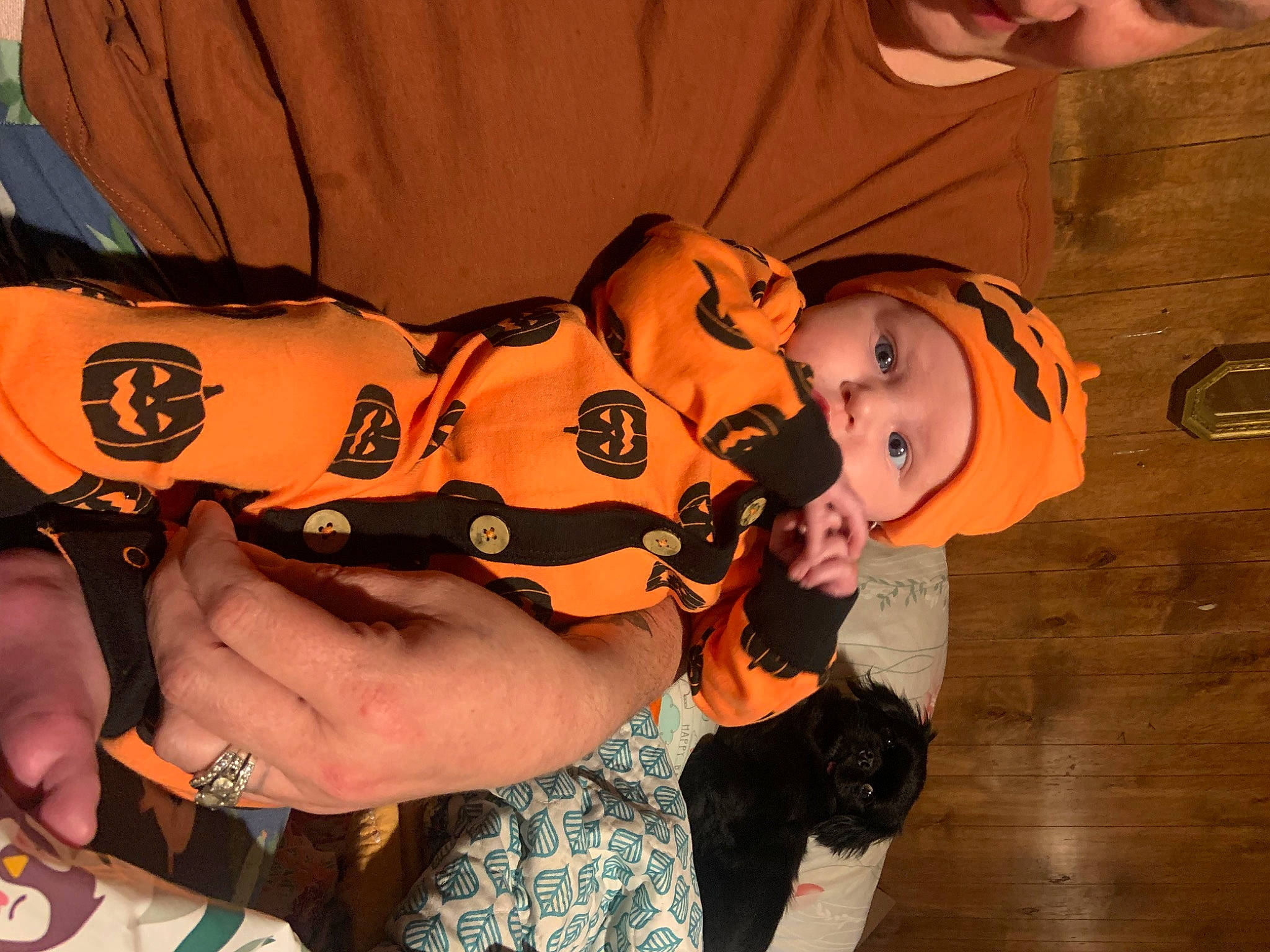 Oaklynn joined the competition — help win amazing prizes! baby, bracelet, child, cool, event, eyewear, fun, gesture, happy, hat, headwear, human_leg, mouth, orange, pattern, person, sleeve, t_shirt, temporary_tattoo, thigh