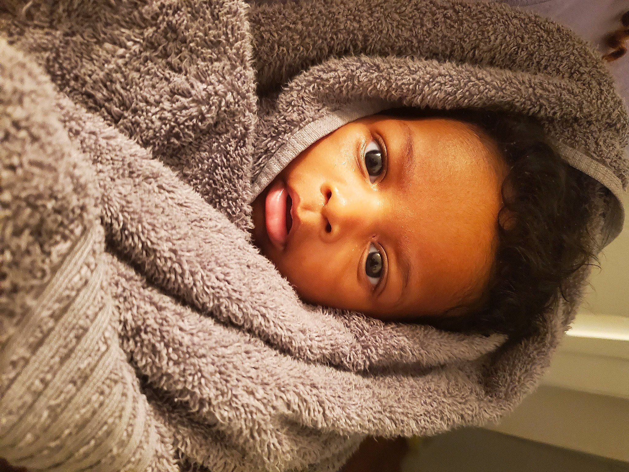Jalil joined the competition — help win amazing prizes! baby, cap, child, close_up, comfort, eye, eyebrow, eyelash, face, facial_expression, flash_photography, fur, fur_clothing, grey, knit_cap, lip, nose, outerwear, person, skin