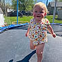 Davina joined the competition — help win amazing prizes! baby, backyard, car, clothing, face, grass, head, nature, outdoors, person, photography, pickuptruck, plant, portrait, shorts, trampoline, transportation, truck, vehicle, yard