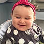 Elena participe au concours pour gagner de l'argent avec cette photo : baby, child, smile, headband, polka_dot, clothing, face, cheeks, happy, infant, portrait, cute, toddler, indoor, soft_focus, person, young_child, headwear, apparel, closeup