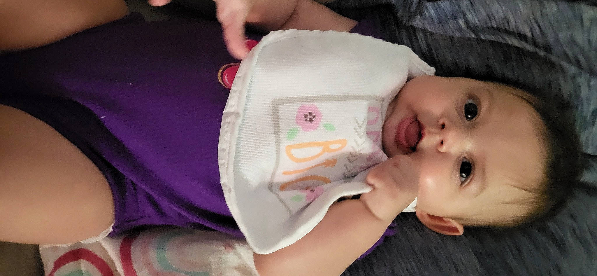 Kaylee is registered to the contest to win money with this photo: baby, baby_products, baby_toddler_clothing, cheek, child, elbow, eye, eyelash, face, finger, hand, happy, lip, mouth, nail, nose, person, pink, skin, sleeve