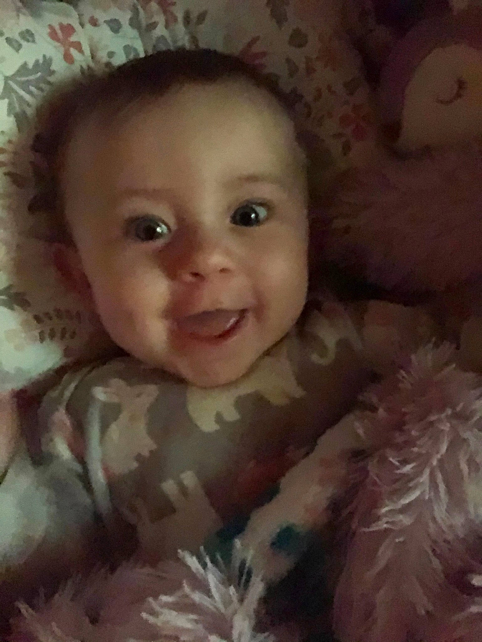 Olivia is registered to the contest to win money with this photo: baby, beauty, cheek, child, chin, eye, eyebrow, face, facial_expression, forehead, head, human, iris, lip, mouth, nose, organ, person, skin, smile