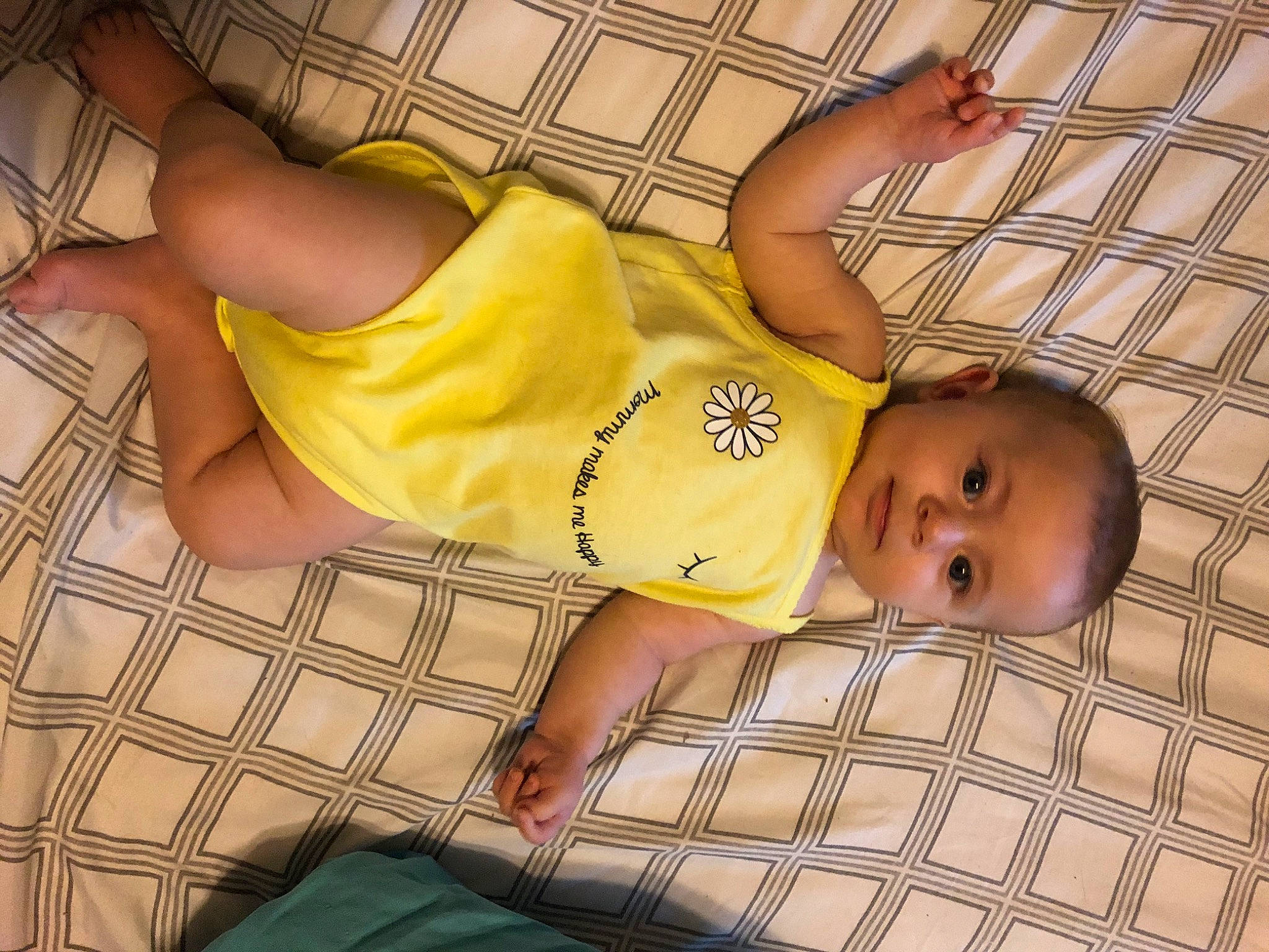Olivia joined the competition — help win amazing prizes! baby, child, leg, person, product, toddler, yellow