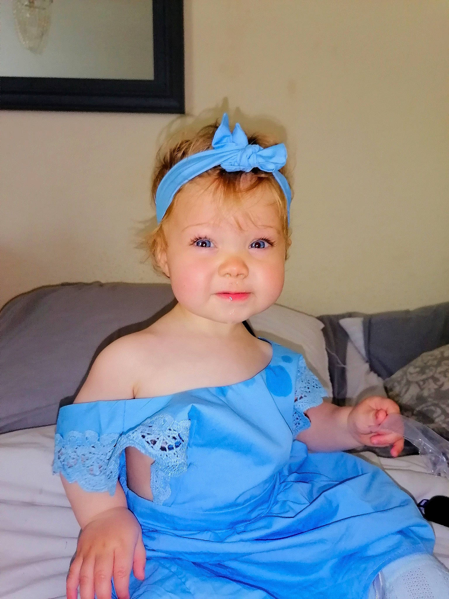 Ilya-rose joined the competition — help win amazing prizes! aqua, azure, baby, baby_toddler_clothing, blue, child, electric_blue, event, fashion_accessory, fun, goggles, happy, hat, headband, headpiece, jewellery, person, picture_frame, sitting, smile