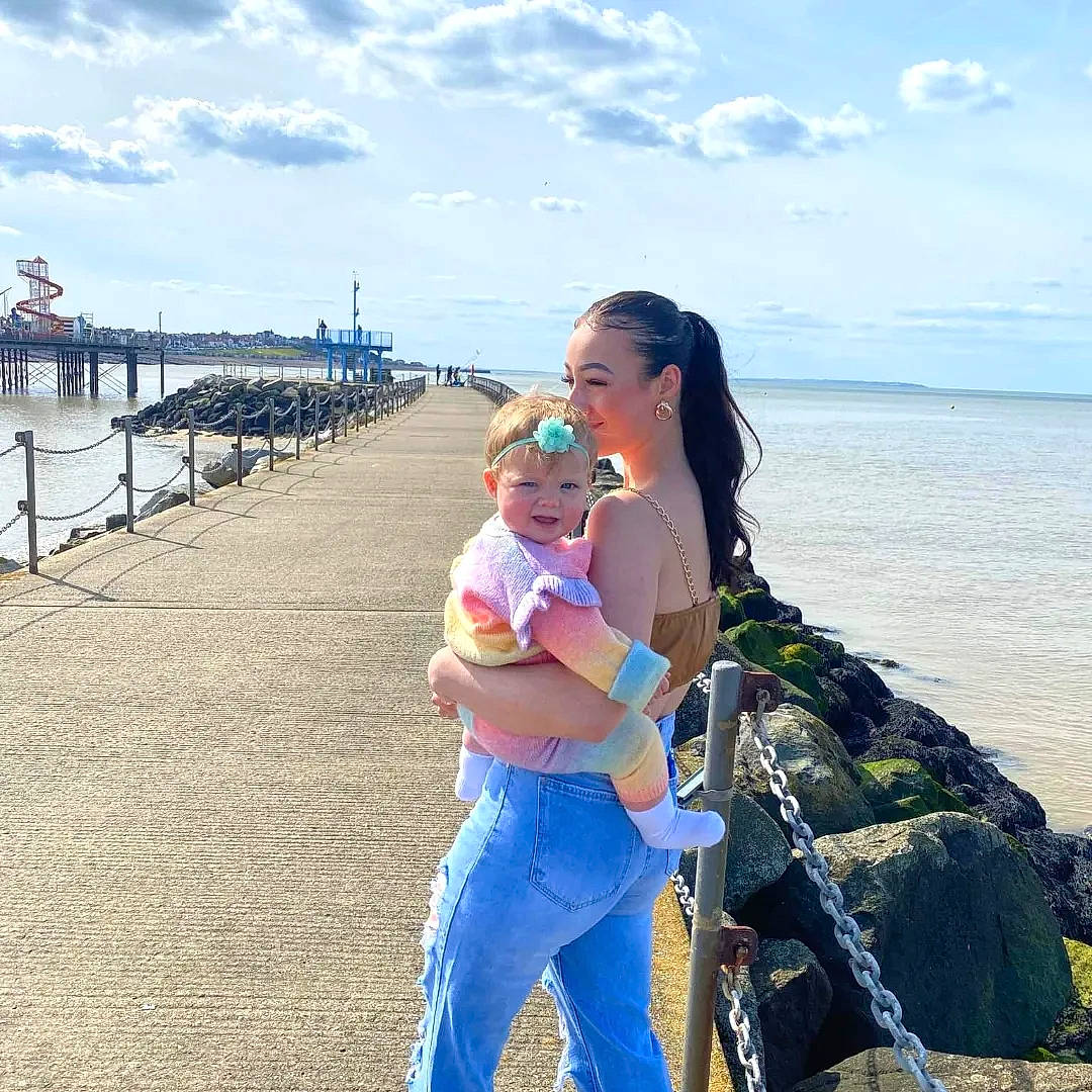 Ilya-rose joined the competition — help win amazing prizes! azure, baby, beach, beauty, cloud, fun, happy, jeans, leisure, long_hair, people_in_nature, people_on_beach, person, recreation, shore, sky, summer, swimwear, toddler, travel