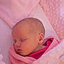 baby, bed, blanket, child, comfort, cozy, cute, face, infant, newborn, peaceful, pink, portrait, rest, sleeping, soft, texture, toddler, warm, wrapped