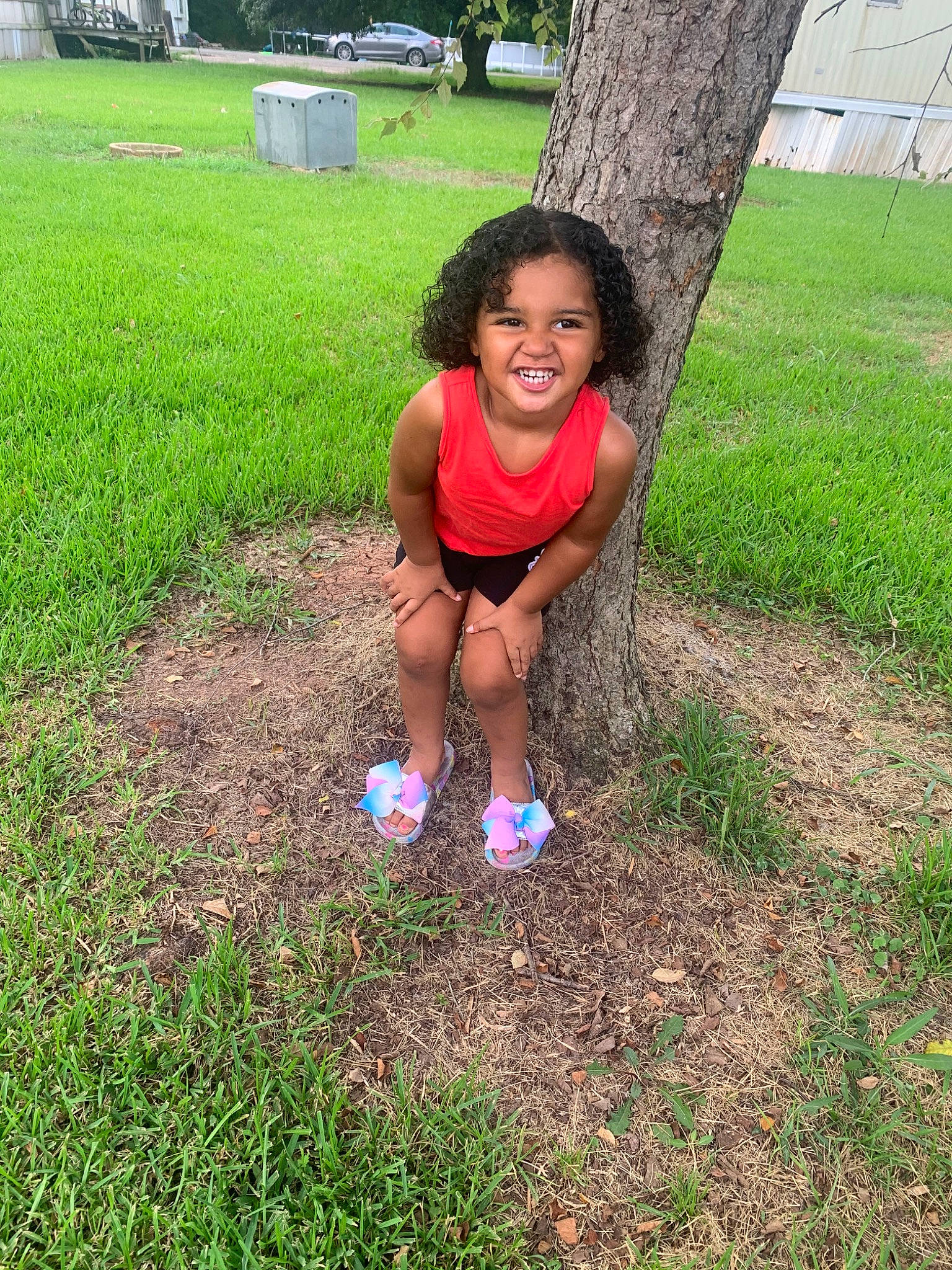 Kailey joined the competition — help win amazing prizes! child, fun, grass, grass_family, happy, joy, lawn, leisure, person, plant, play, smile, soil, spring, summer, toddler, tree, vacation, yard