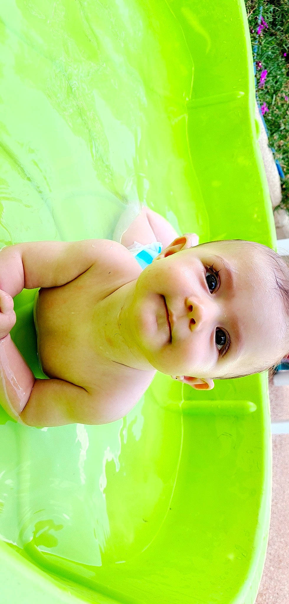 Lyah a rejoint le concours — aidez-le/la à gagner de superbes lots ! baby, beauty, child, ear, face, finger, green, hand, nose, person, plant, play, skin, toddler