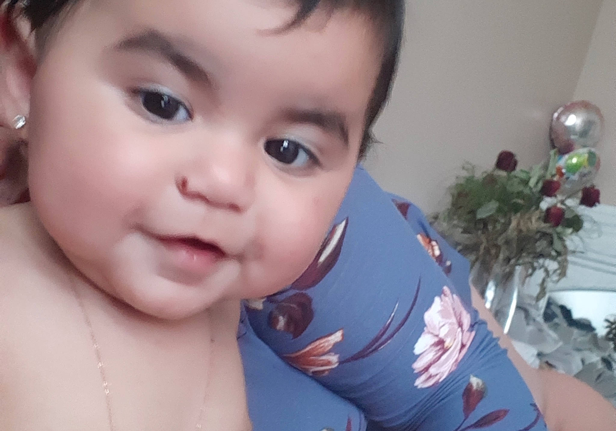 Maeve joined the competition — help win amazing prizes! baby, beauty, cheek, child, chin, ear, eye, eyebrow, face, facial_expression, forehead, hair, head, iris, lip, mouth, nose, person, skin, smile