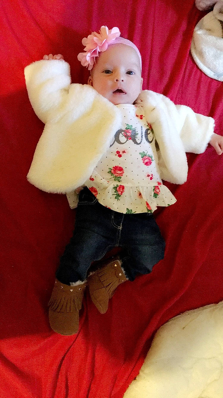 Skyler-rose joined the competition — help win amazing prizes! child, fur, girl, infant, person, product, red, skin, stuffed_toy, textile, toddler, toy