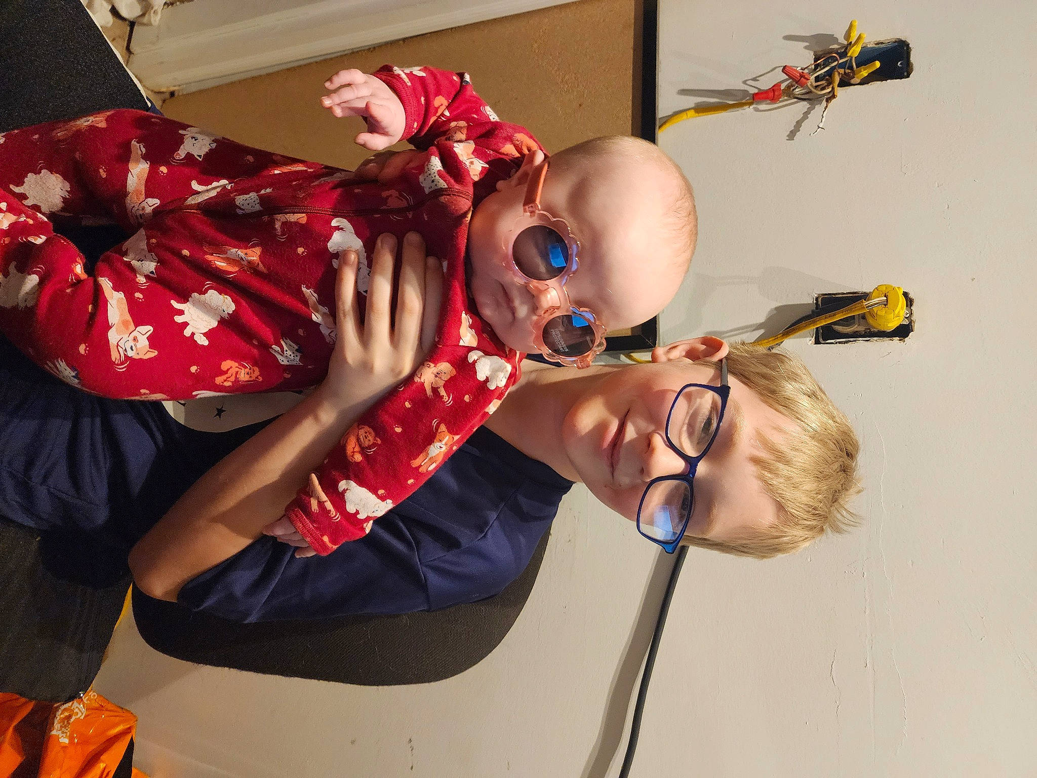 Benjamin joined the competition — help win amazing prizes! baby, bag, child, costume, event, eyewear, flesh, fun, gesture, goggles, happy, hat, joy, luggage_and_bags, person, personal_protective_equipment, room, service, smile, sunglasses