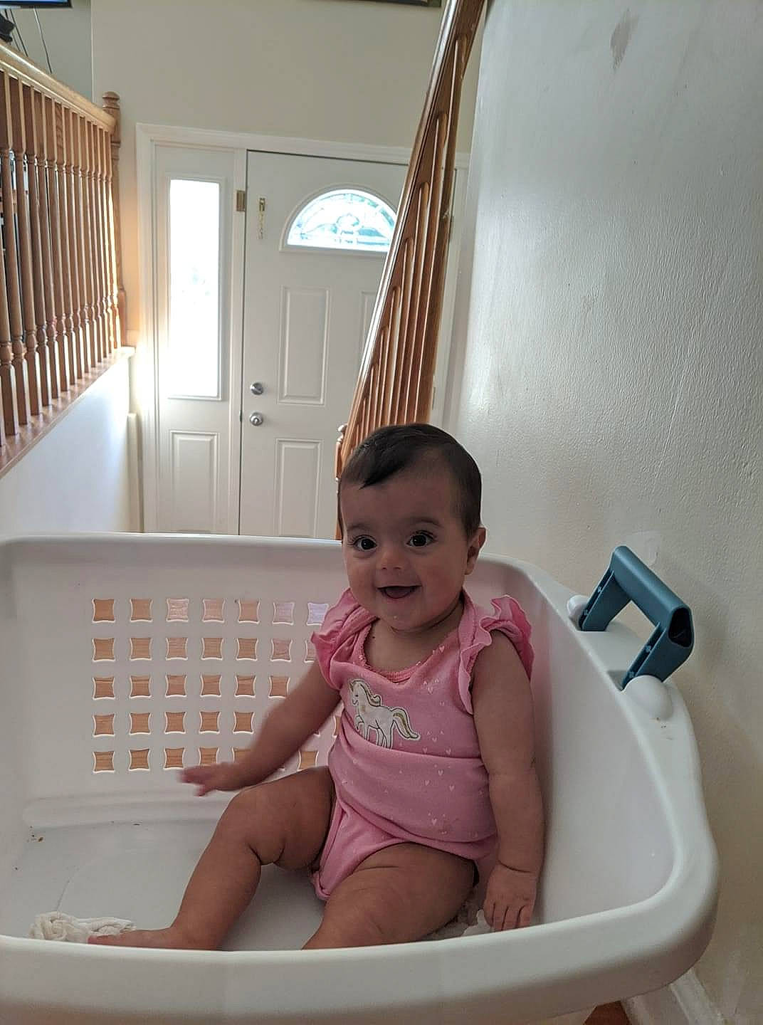 Rosalia is registered to the contest to win money with this photo: baby_products, baby_safety, bathing, bathroom, bathtub, child, person, pink, plumbing_fixture, product, room, toddler, vacation