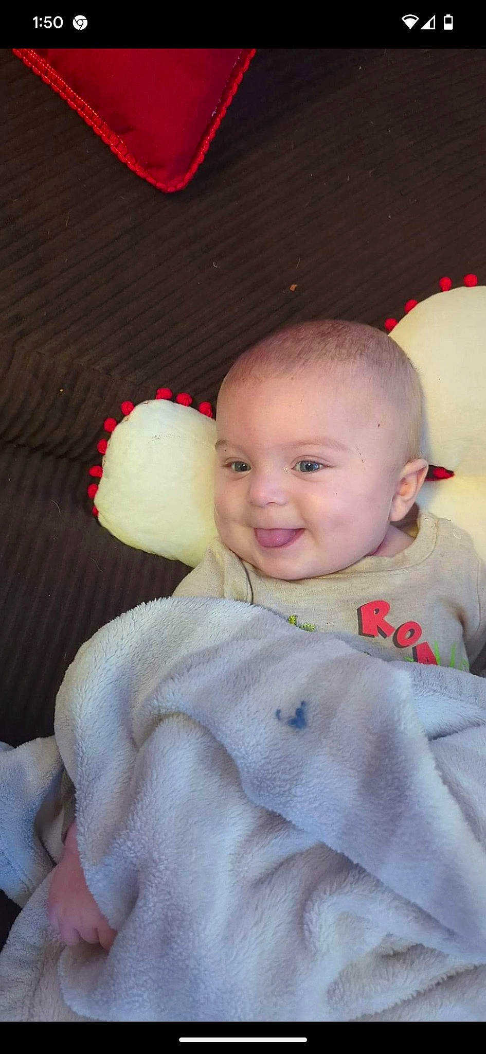 Axel joined the competition — help win amazing prizes! baby, baby_toddler_clothing, carmine, cheek, child, comfort, ear, gesture, happy, joy, lip, nose, person, pink, sitting, skin, sleeve, smile, stuffed_toy, thumb