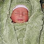 baby, newborn, sleeping, blanket, soft, cozy, wrapped, infant, face, peaceful, warm, headwear, cute, portrait, resting, child, human, skin, closed_eyes, comfort