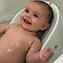 Chelsea a rejoint le concours — aidez-le/la à gagner de superbes lots ! baby, smile, bath, water, bubbles, infant, child, happy, skin, face, head, arm, hand, bathroom, bathtub, sitting, cute, wet, relax, joy
