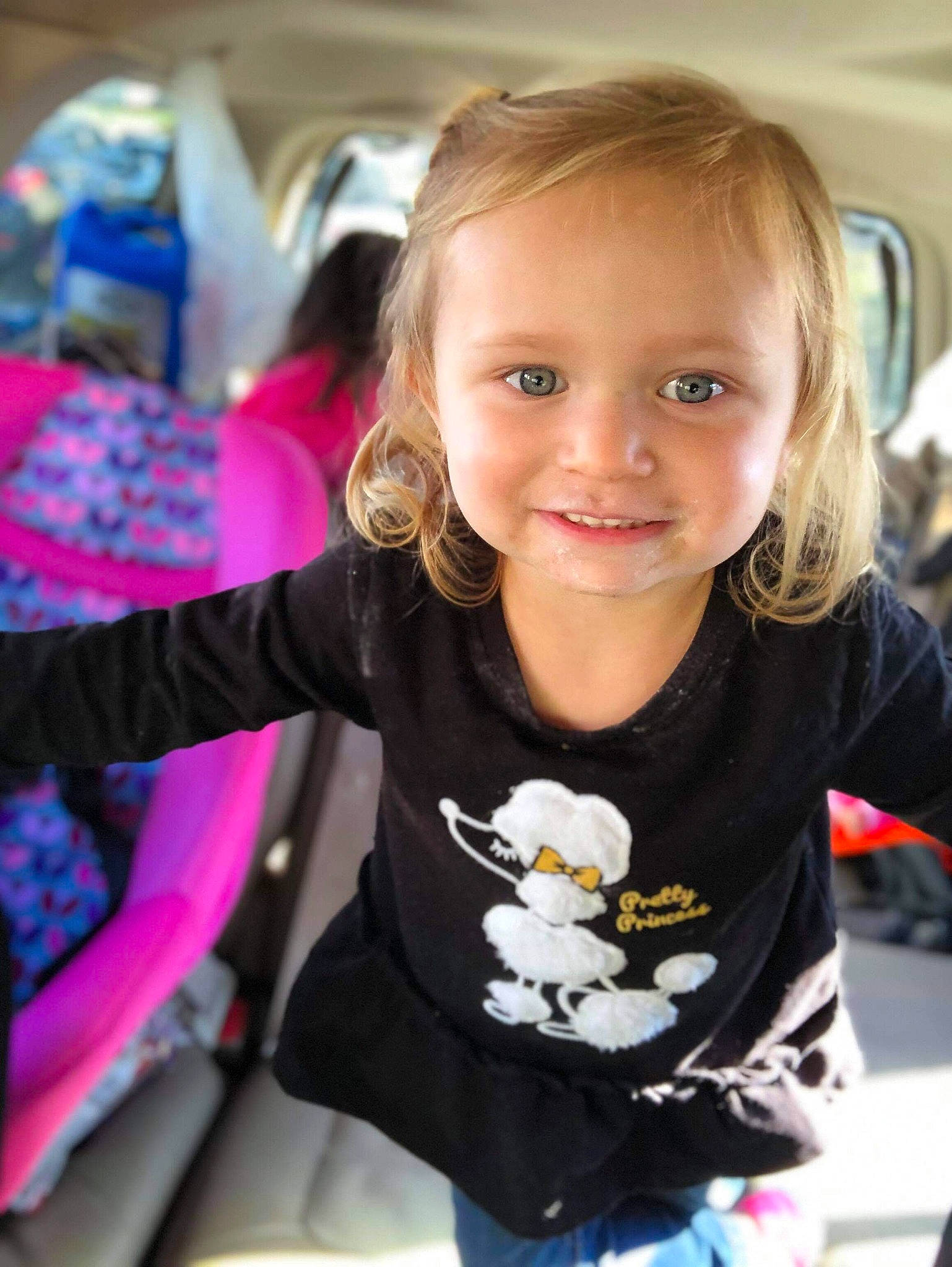 Clara-jo joined the competition — help win amazing prizes! child, child_model, joy, outerwear, person, smile, toddler