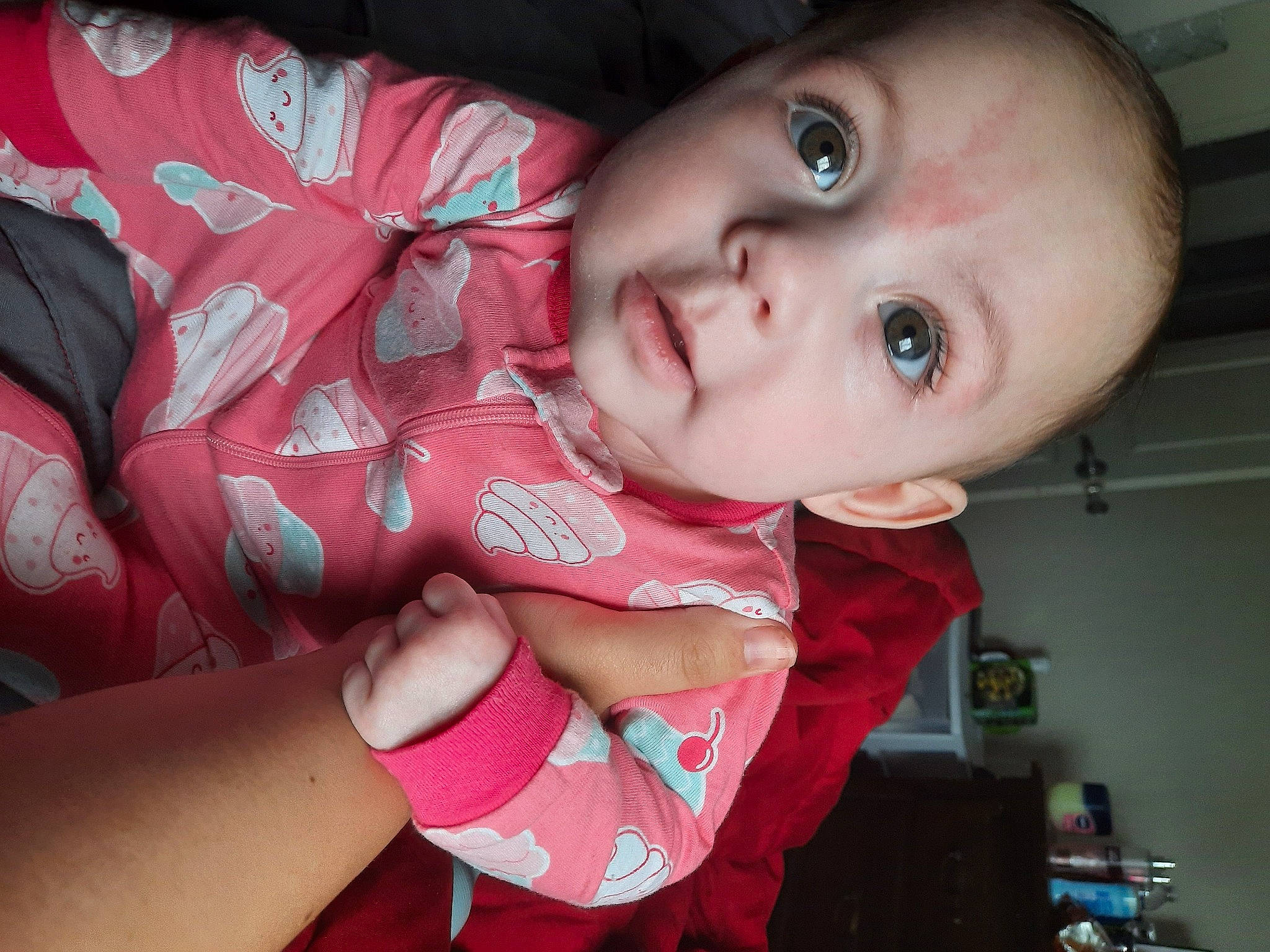 Alaiya joined the competition — help win amazing prizes! baby_toddler_clothing, cheek, child, eye, eyebrow, eyelash, face, finger, happy, head, human_body, iris, lip, neck, nose, person, pink, skin, sleeve, smile