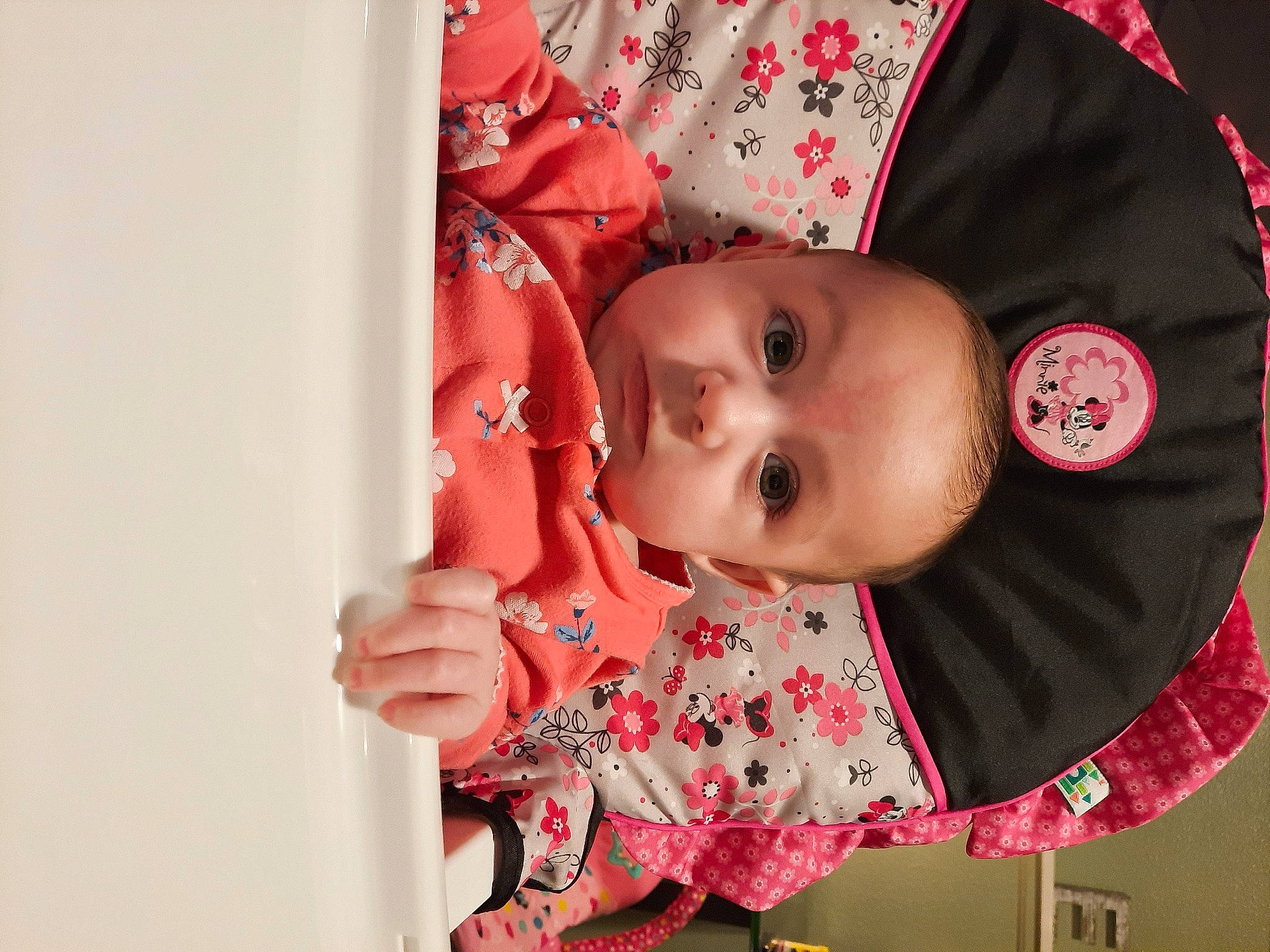 Alaiya joined the competition — help win amazing prizes! baby, baby_toddler_clothing, cheek, child, collar, dress, eye, face, facial_expression, happy, hat, head, lip, outerwear, pattern, peach, person, pink, skin, sleeve