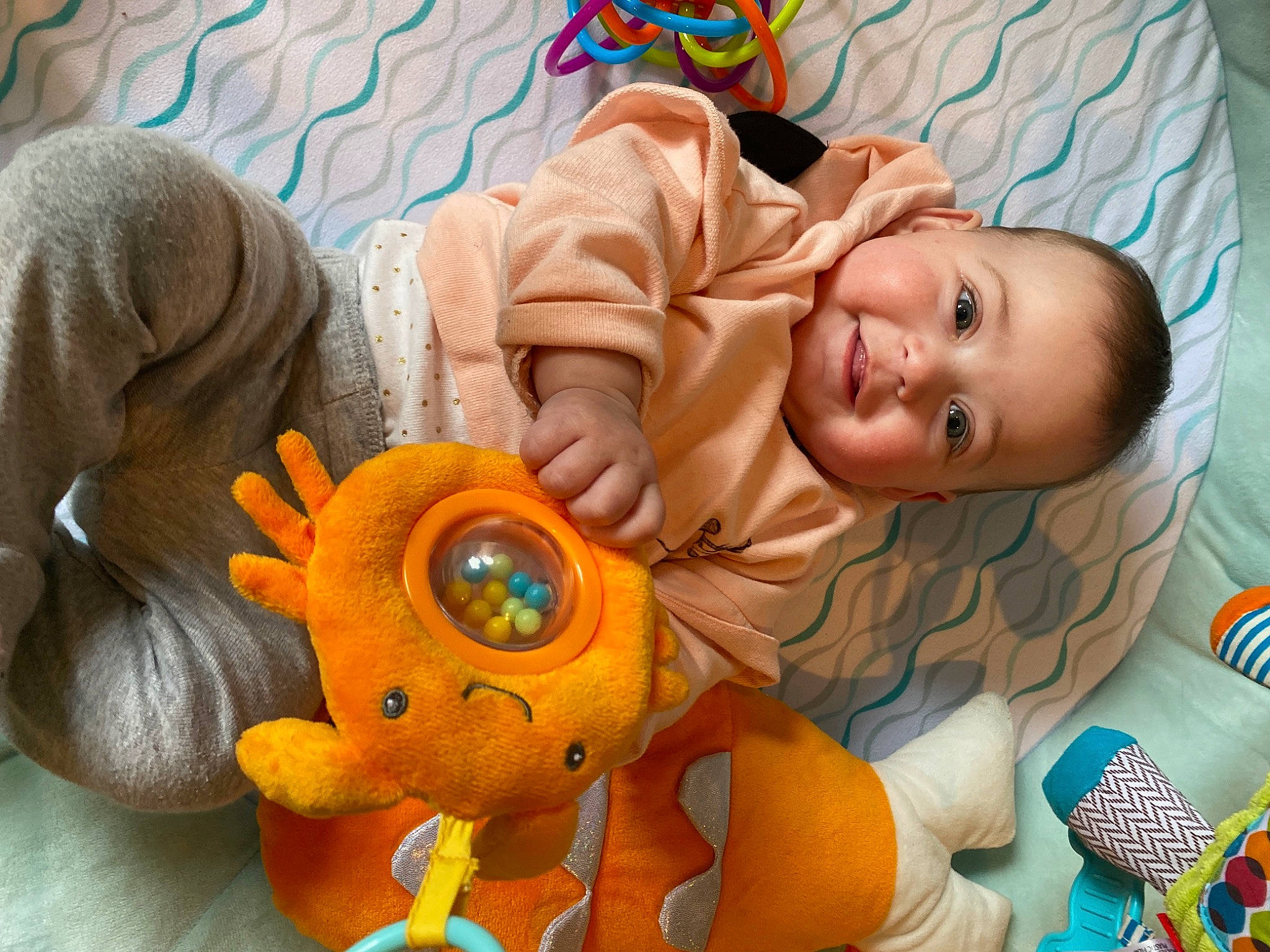 Mariana is registered to the contest to win money with this photo: animation, baby, baby_products, baby_toys, bedtime, child, ear, person, plush, product, room, stuffed_toy, textile, toddler, toy