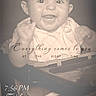 baby, child, high_chair, smiling, clapping, sepia, portrait, indoor, person, cute, happy, face, infant, expression, clothing, table, time, text_overlay, motivation, positive