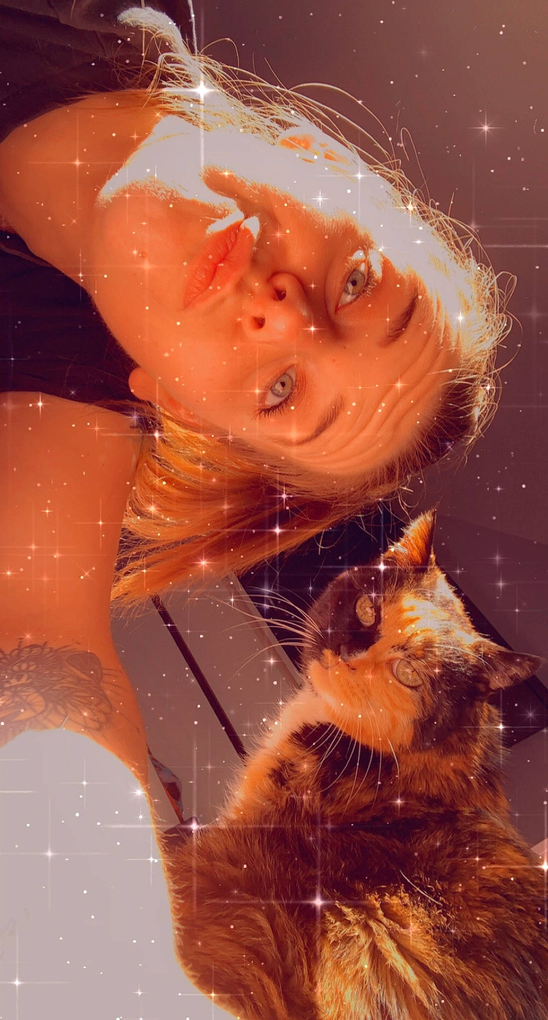 Chanelle participe au concours pour gagner de l'argent avec cette photo : art, astronomical_object, beard, beauty, cg_artwork, chest, christmas_ornament, circle, dress, event, fawn, happy, human_body, illustration, ornament, selfie, snout, sunglasses, whiskers, window