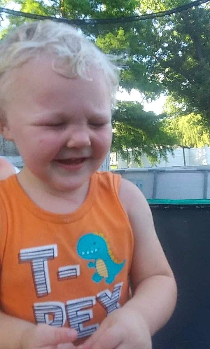 Liam joined the competition — help win amazing prizes! baby, child, ear, face, facial_expression, fun, happy, joy, leisure, person, play, smile, summer, toddler, vacation