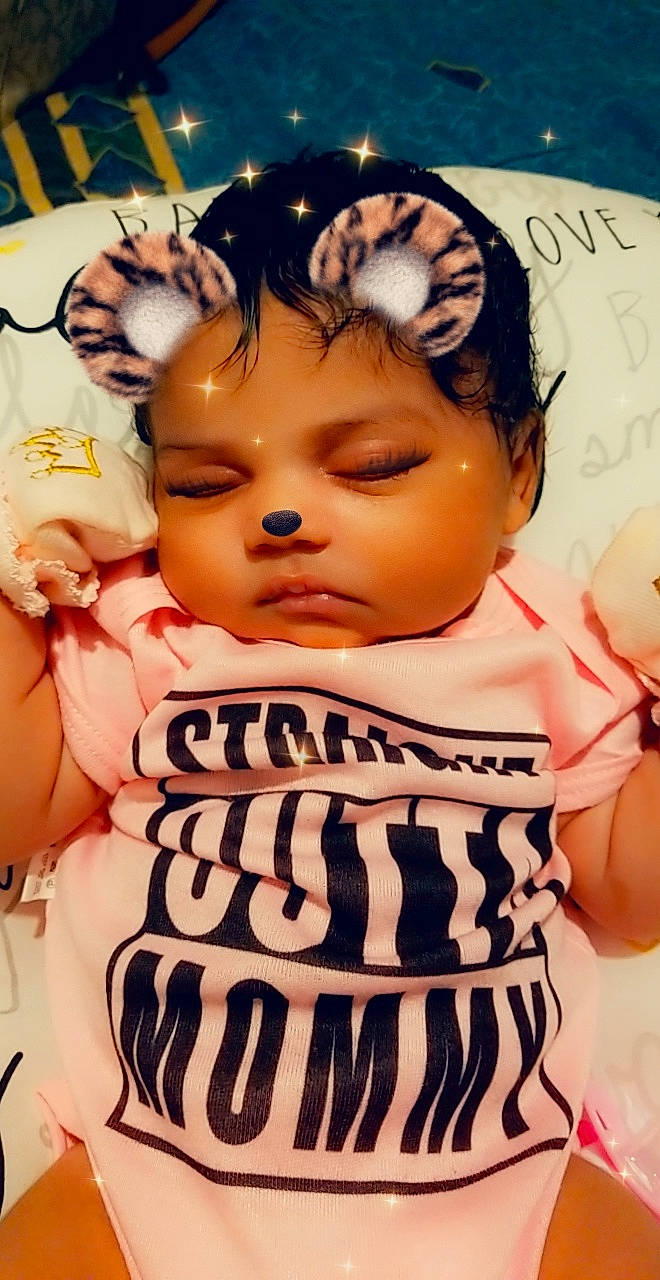 Ziyah joined the competition — help win amazing prizes! baby, black_hair, cheek, child, person, toddler