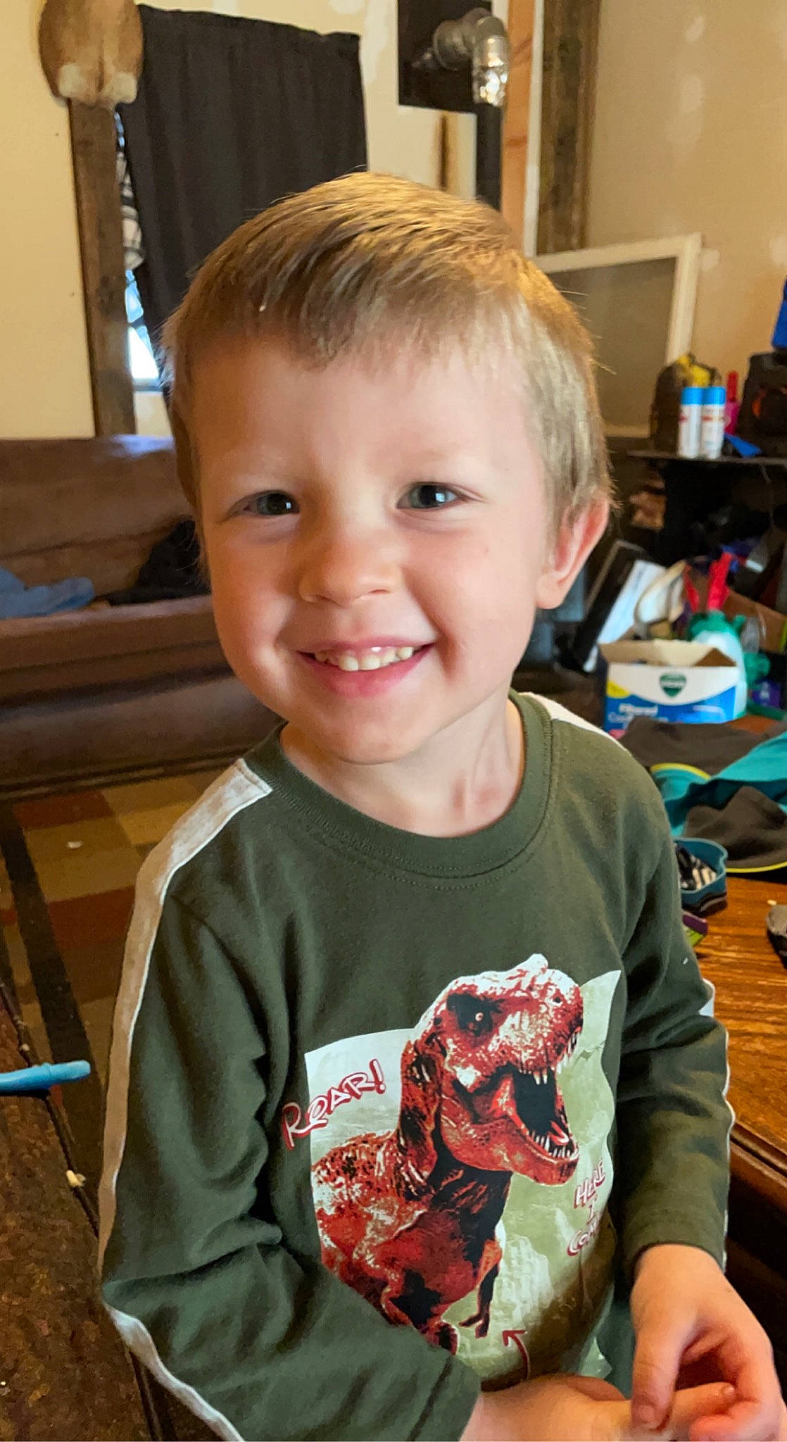 Augustus joined the competition — help win amazing prizes! baby, baby_toddler_clothing, carmine, cheek, child, chin, eye, fun, happy, iris, joy, pattern, person, play, room, sitting, skin, sleeve, smile, t_shirt