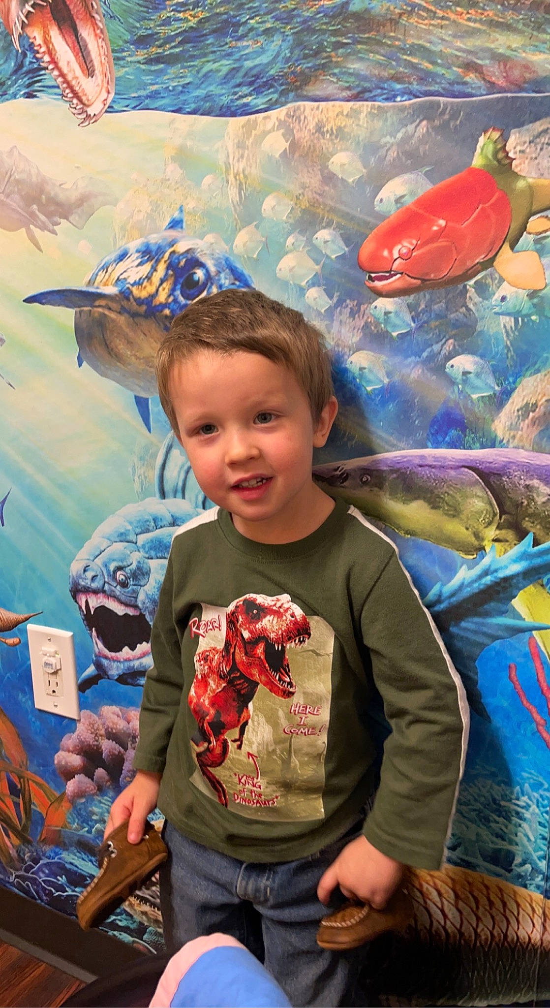 Augustus joined the competition — help win amazing prizes! adaptation, blue, child, cool, fish, fun, happy, leaf, leisure, mouth, natural_environment, organism, people, person, sleeve, smile, t_shirt, textile, toddler, vertebrate